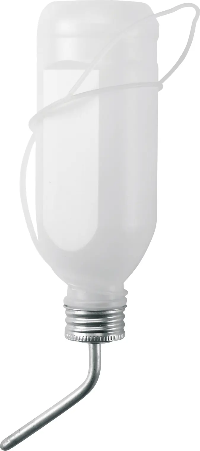 Kerbl Trinkflasche für Kaninchen Kunststoff mit Aluröhrchen