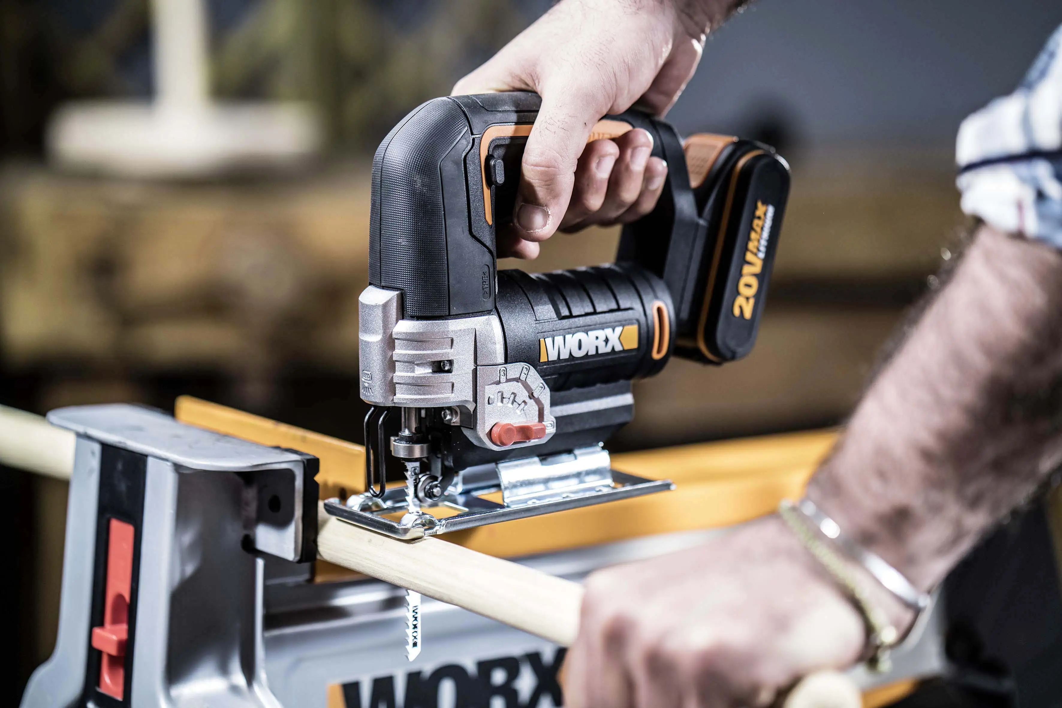 Worx Akku-Pendelhub-Stichsäge WX543.9 20 V, ohne Akku und Ladegerät