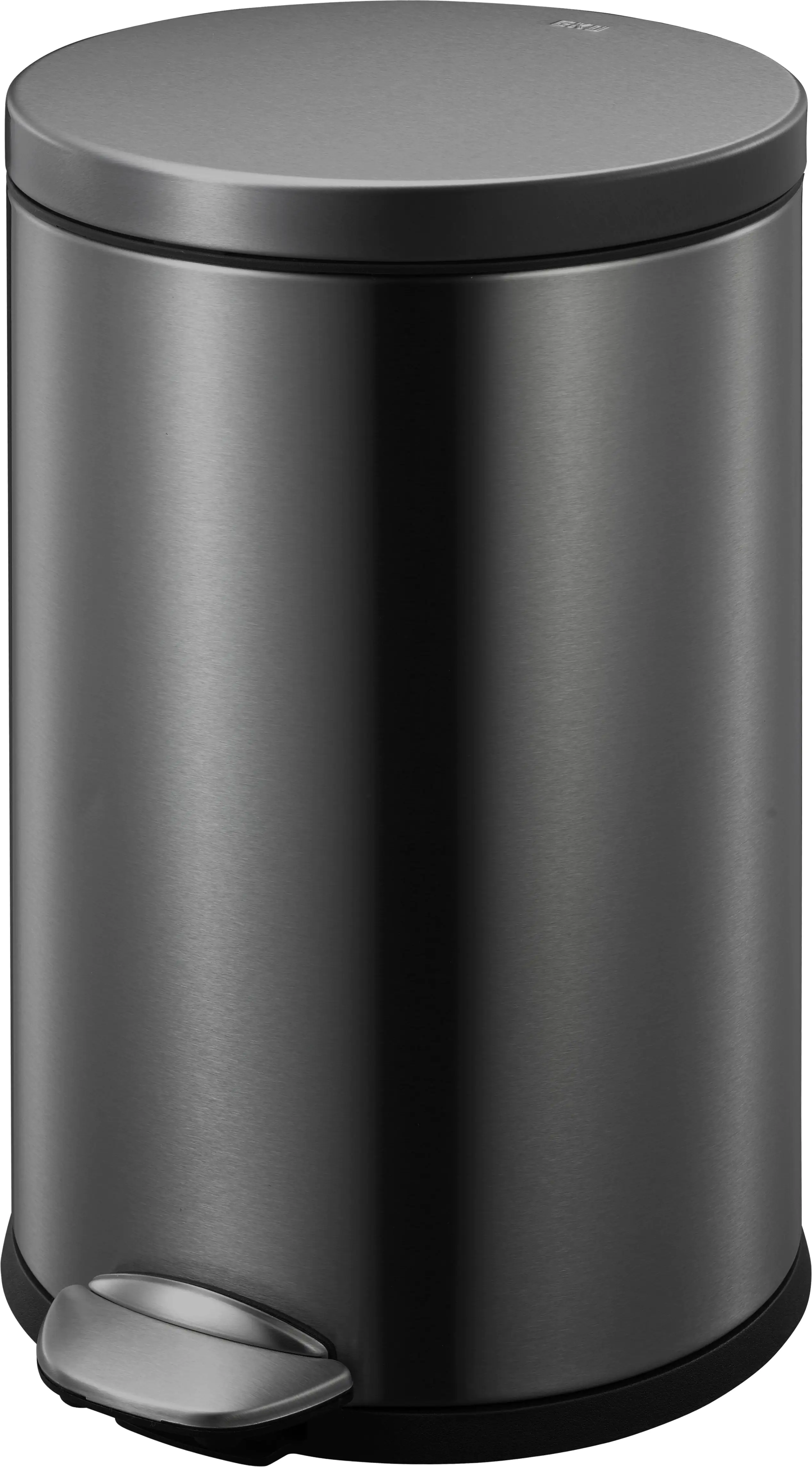 Treteimer Eko 12 L Edelstahl schwarz Anti-Fingerprint