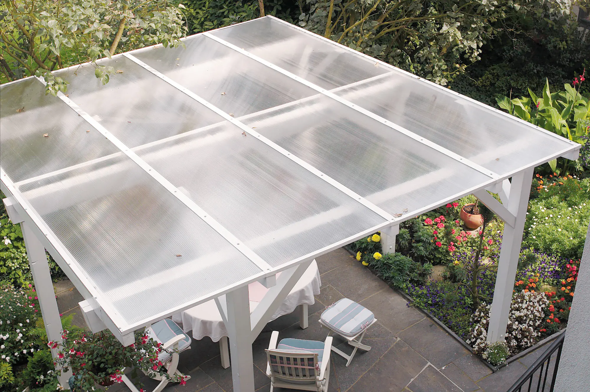 Gutta Polycarbonat-Doppelstegplatte 250 x 98 cm 6 mm klar