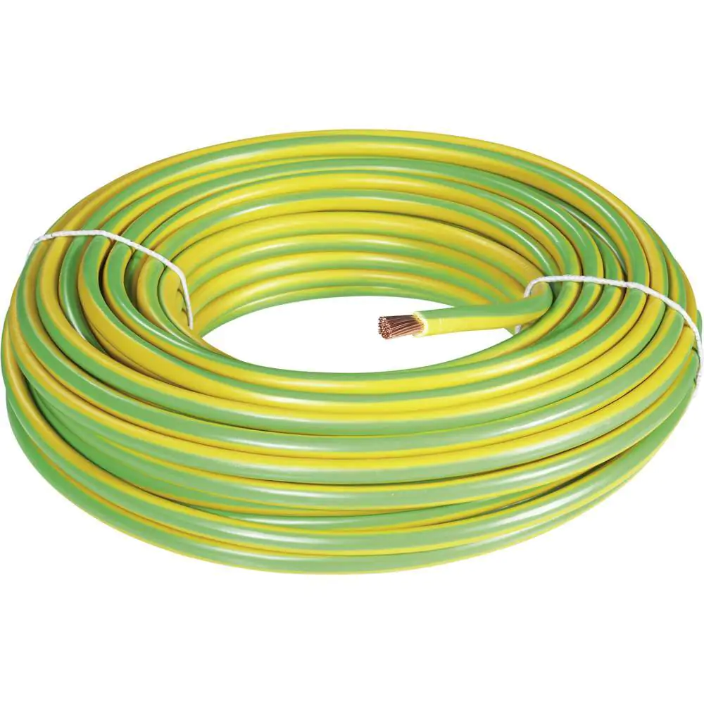 PVC-Aderleitung H07V-K 16 - 10 Meter, grün/gelb