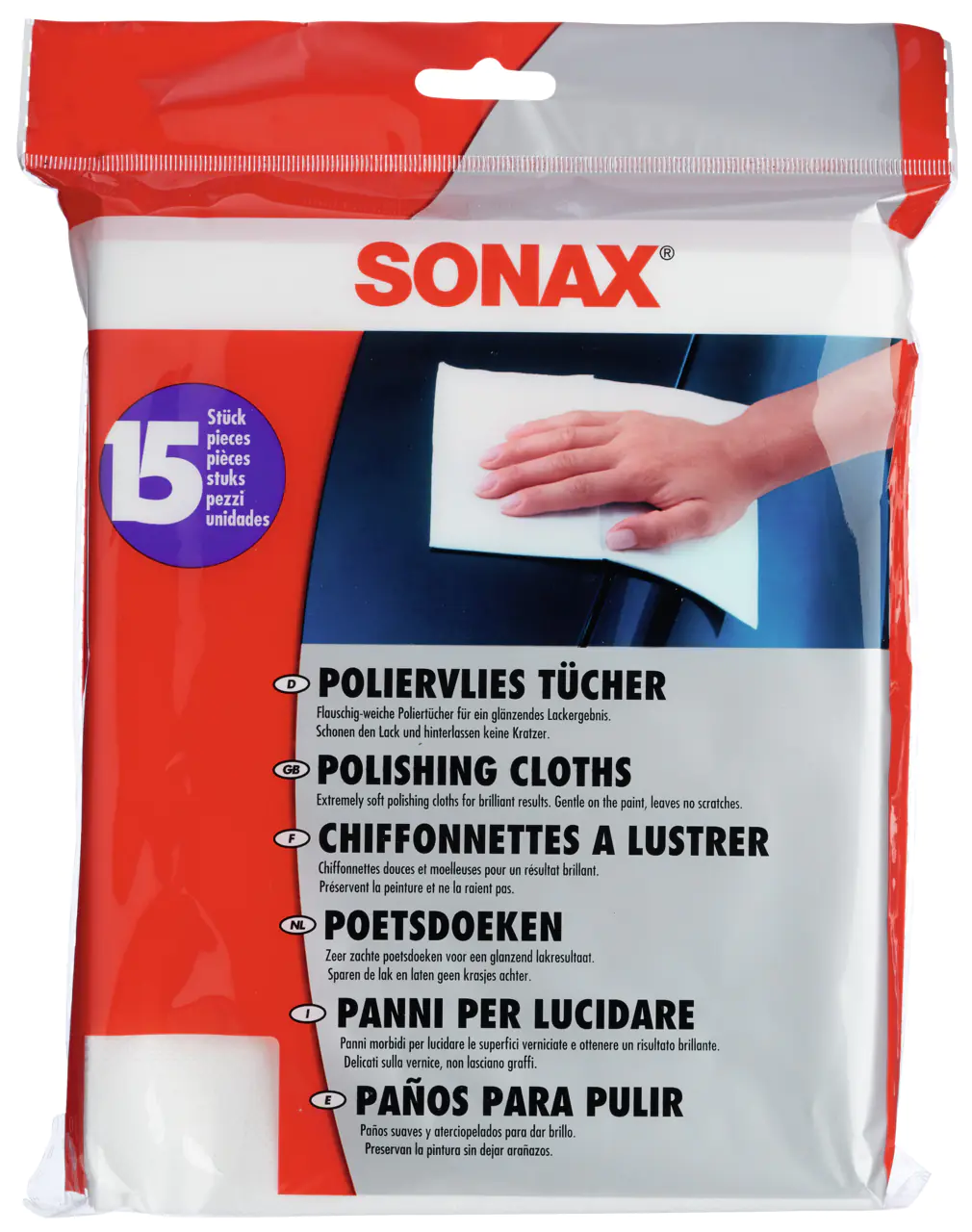 Sonax Poliervliestücher 15 Stück