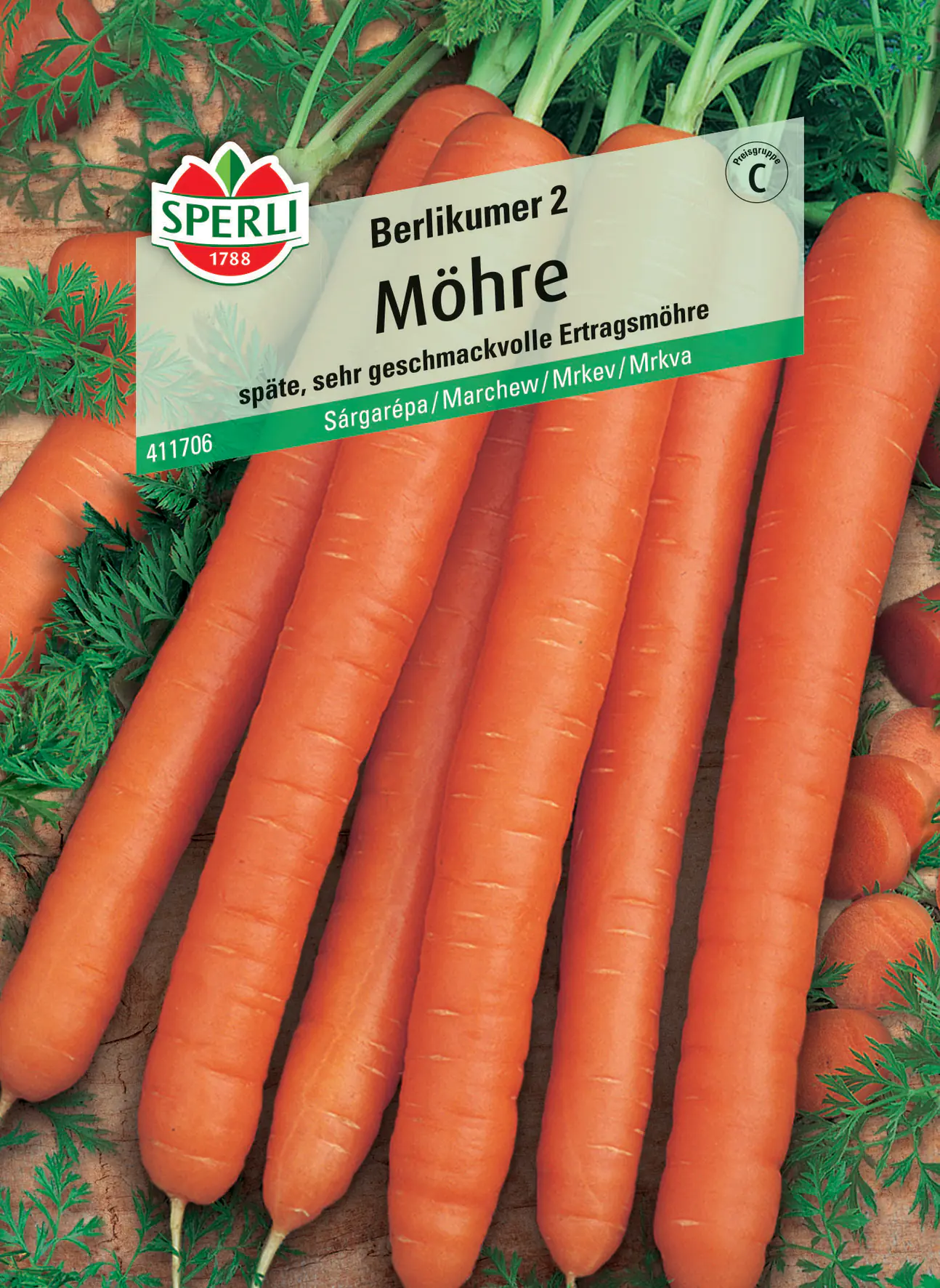 Sperli Möhre Lange rote stumpfe ohne Herz 2