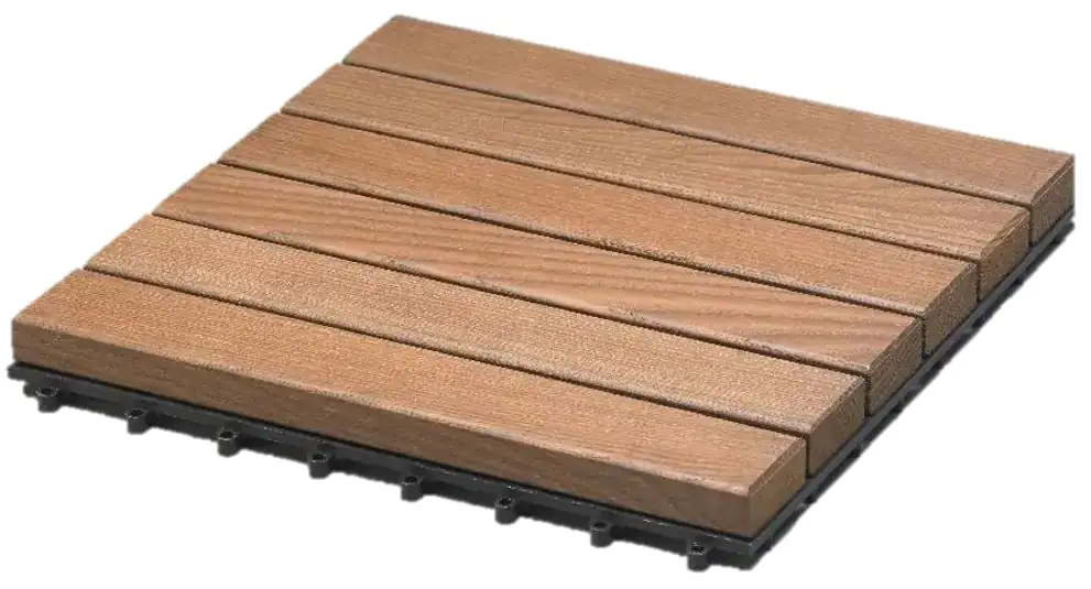 iWerk Klickfliese Thermoesche 30 x 30 x 3,1 cm natur 4 Stück