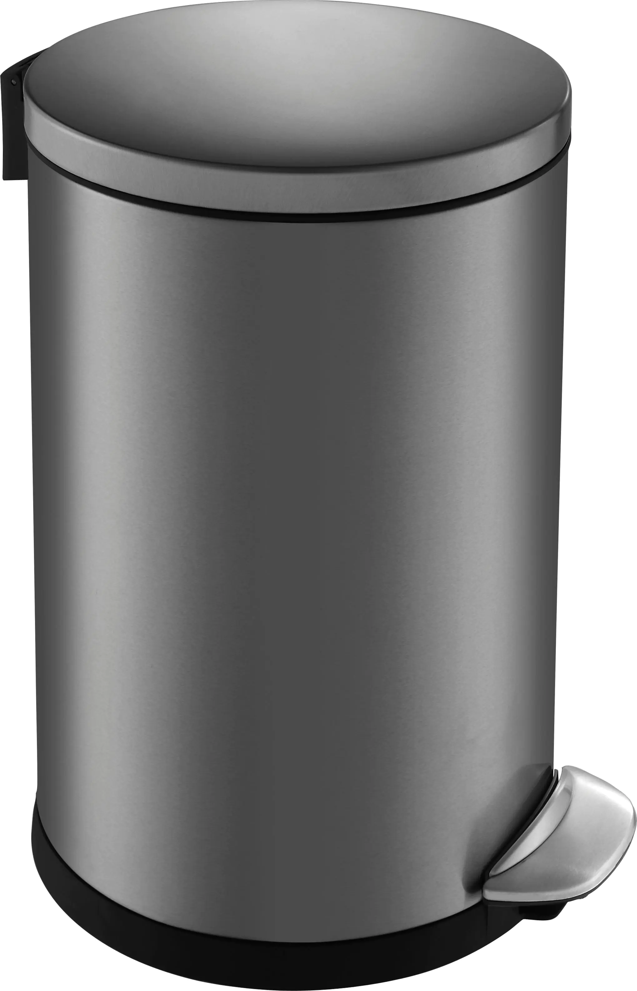 Treteimer Eko 20 L Edelstahl schwarz Anti-Fingerprint