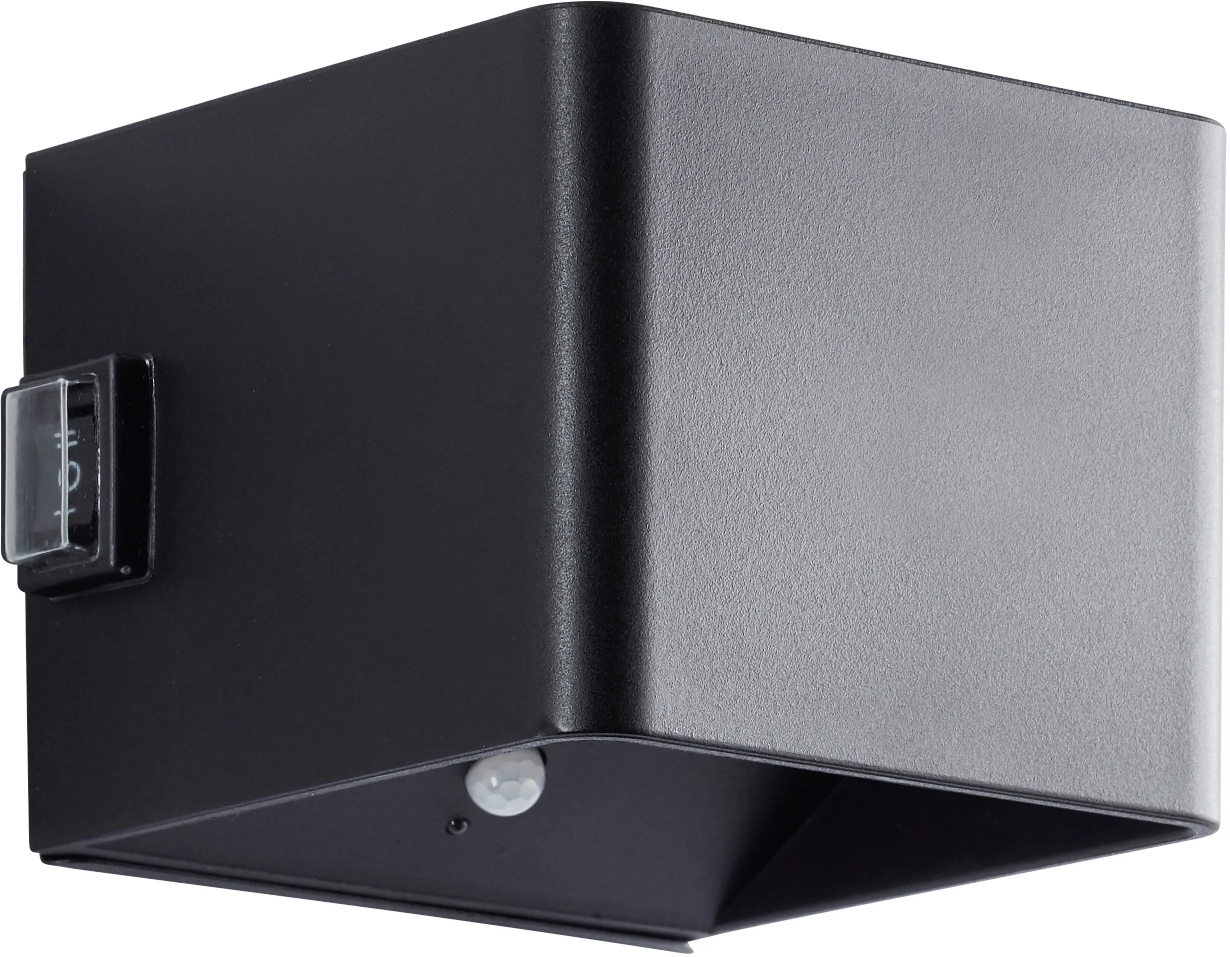 Brilliant Iseo LED Außenleuchte 4 W mit Bewegungsmelder und USB-Anschluss schwarz