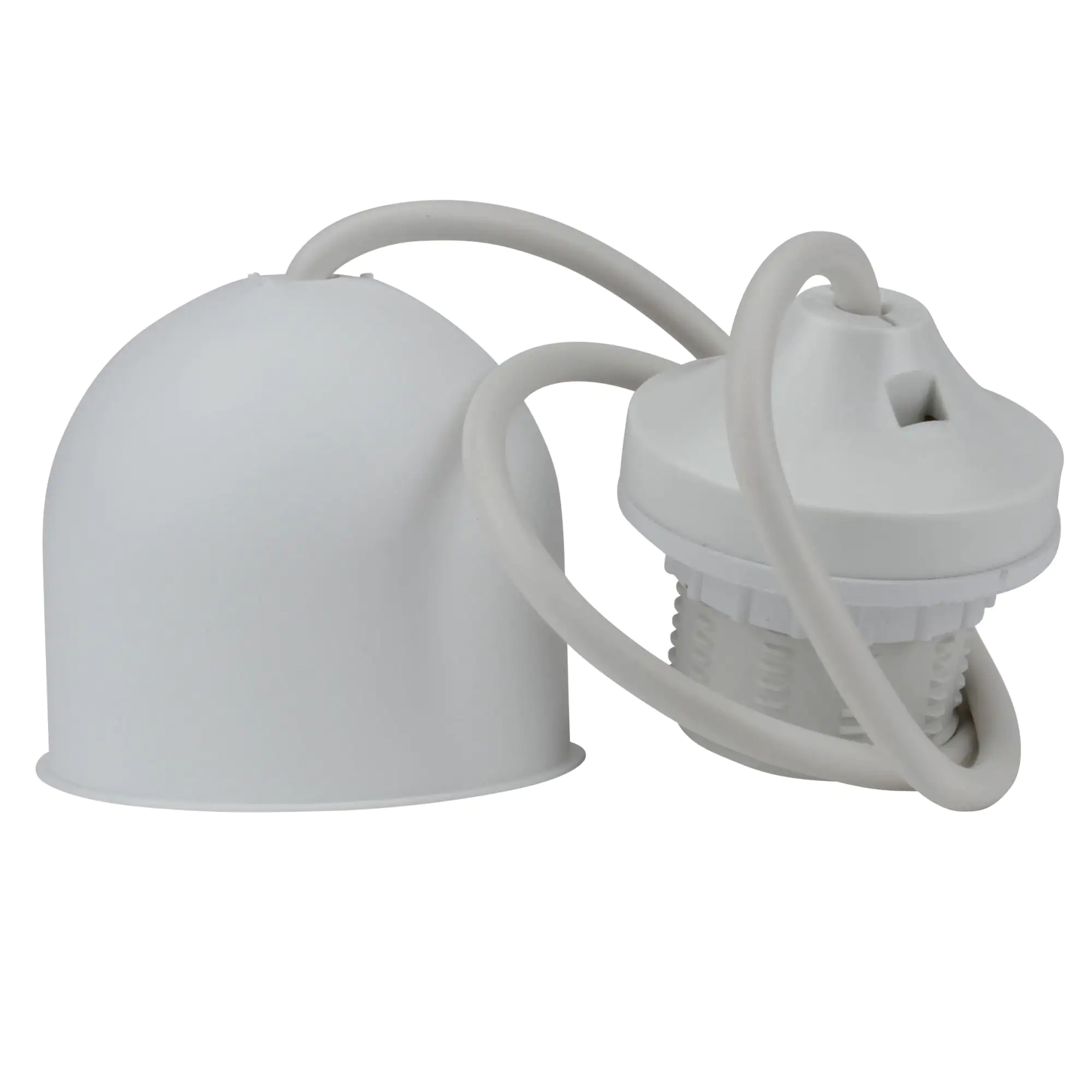 Lampen-Pendel mit Fassung E 27, weiß