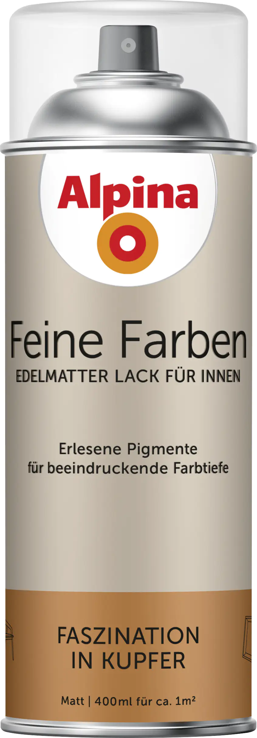 Alpina Feine Farben Sprühlack Faszination in Kupfer 400 ml