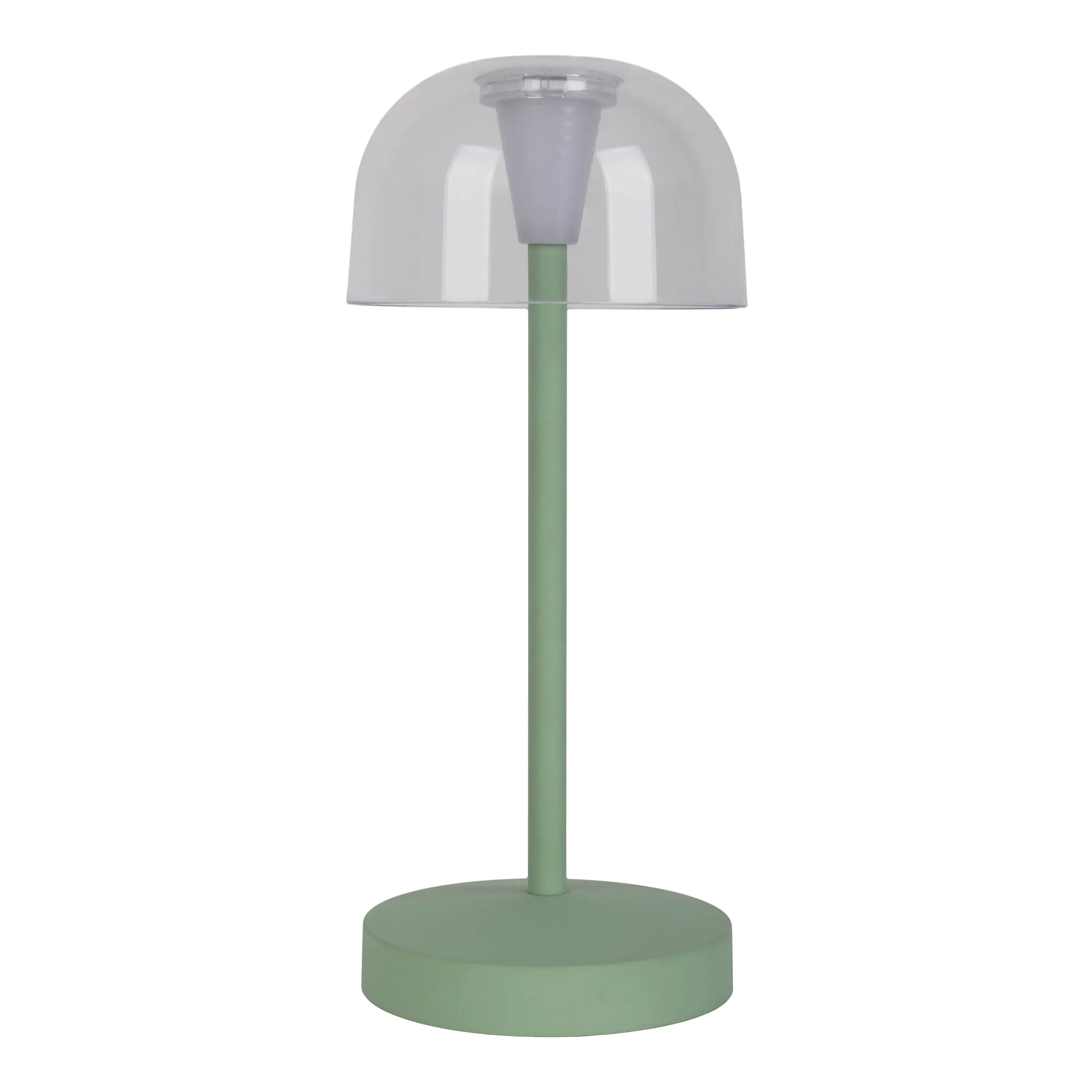 Light & More LED Akku-Tischleuchte Gomba mint dimmbar
