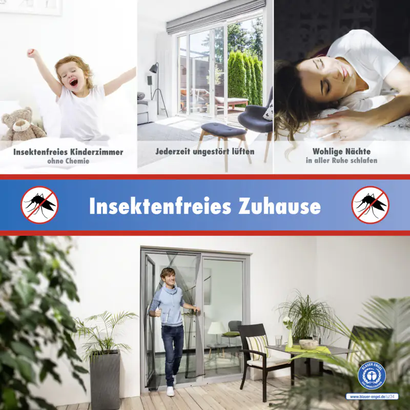 TrendLine Fliegenschutz Türvorhang 100 x 210 cm anthrazit kürzbar