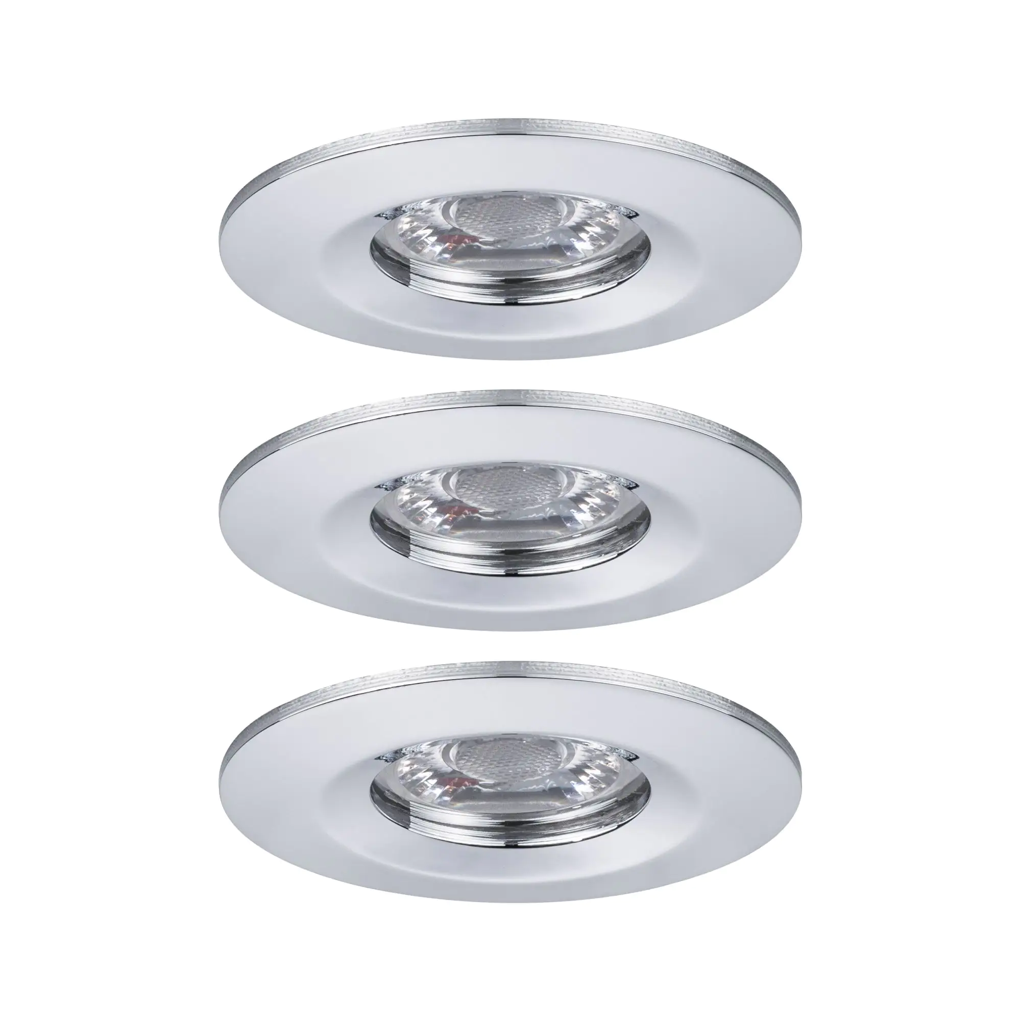 Paulmann Einbauleuchte Nova mini Coin Chrom starr 3er set