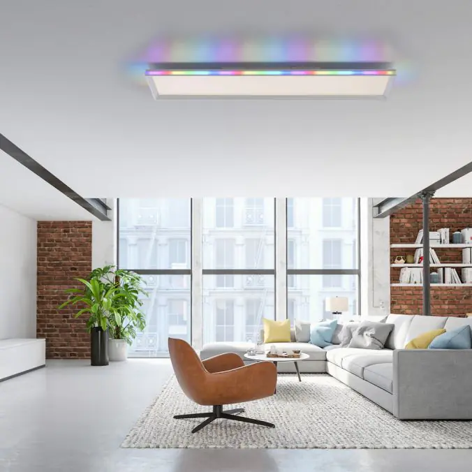 JustLight CCT LED Deckenleuchte Galactica weiß 100 x 25 cm dimmbar