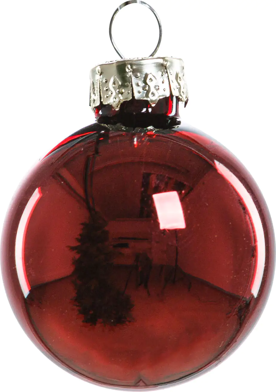 TrendLine Weihnachtskugeln aus Glas Ø 3,5 cm ochsenblut 16 Stück