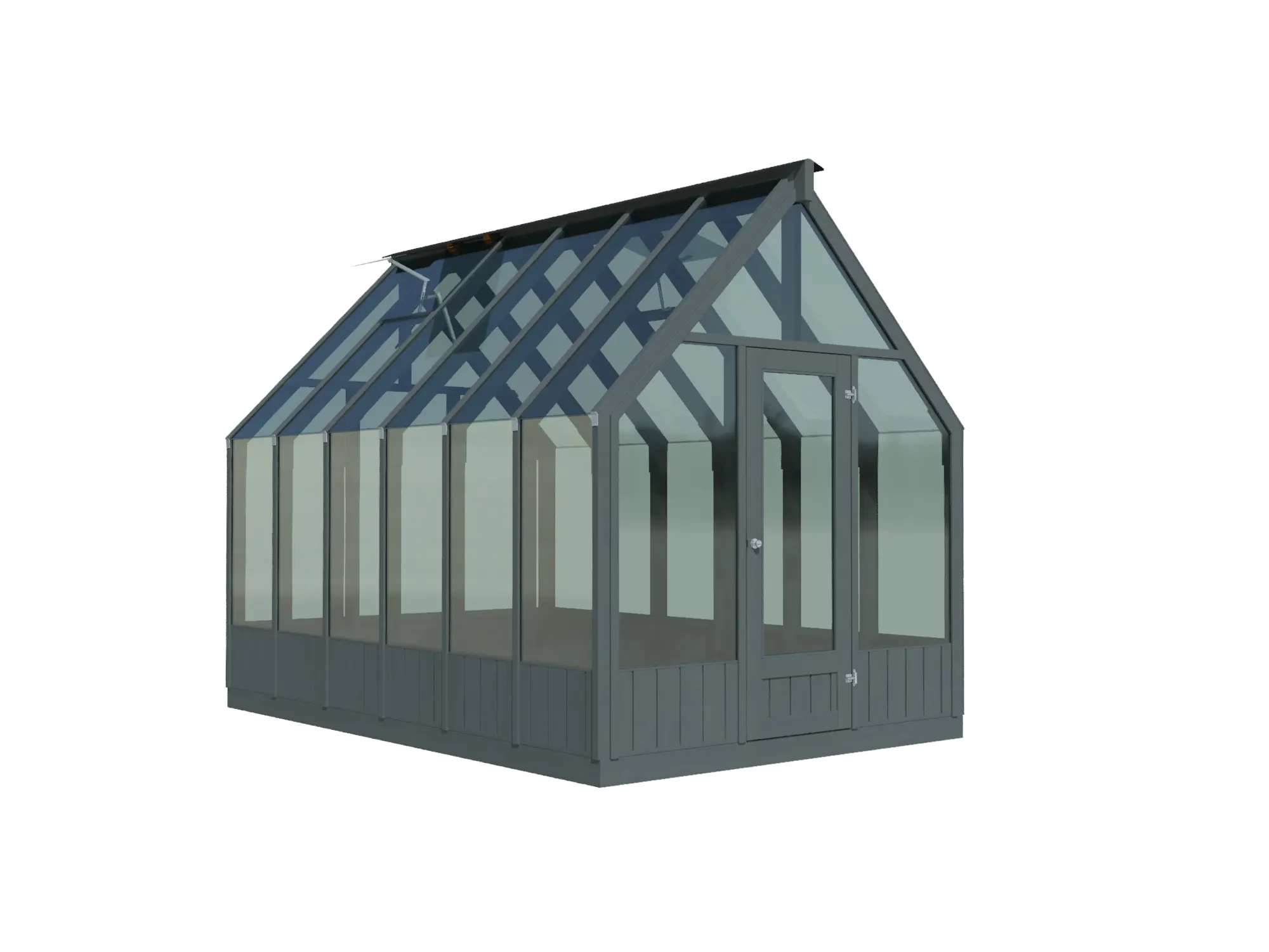 Palmako Gewächshaus Emilia 240 x 244 cm 5,4 m² 4 mm Glas 