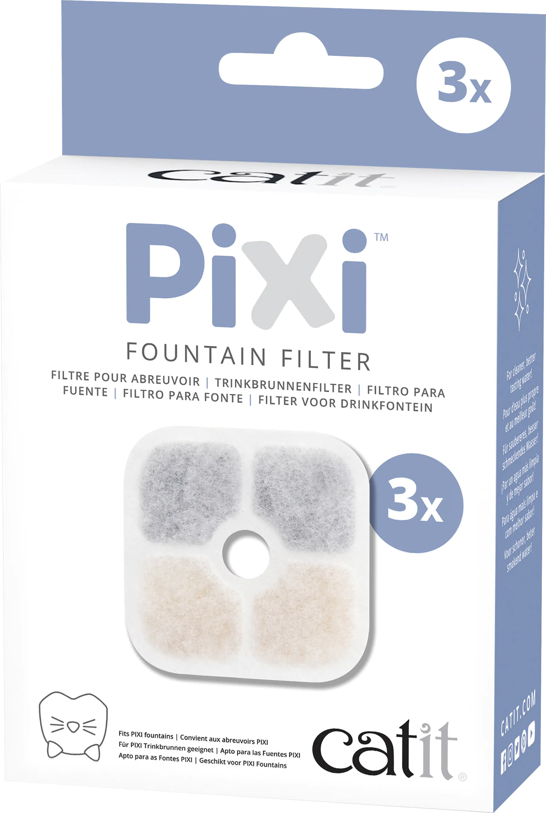 Catit Pixi Trinkbrunnenfilter 3er-Pack