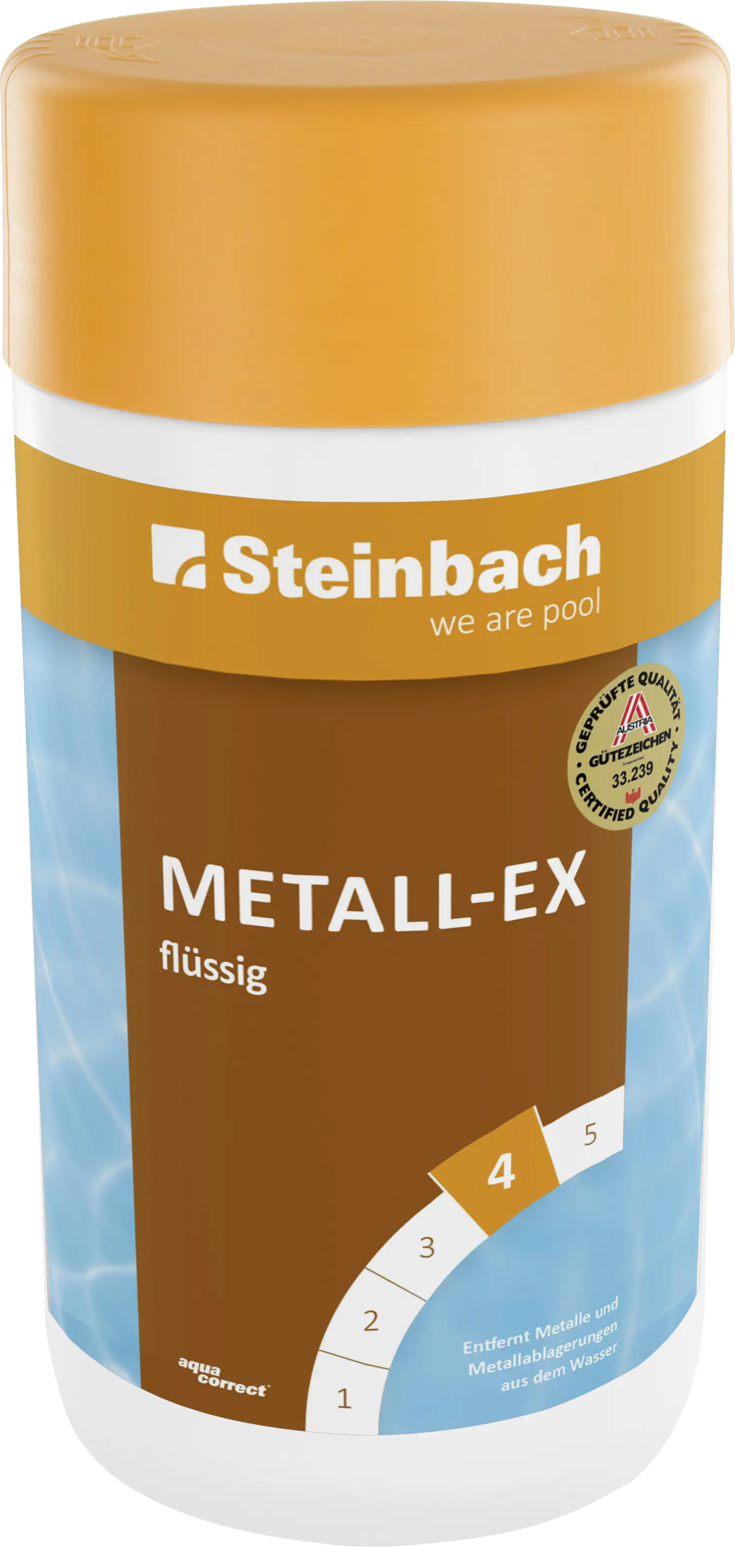 Steinbach Poolpflege Metall-Ex flüssig 1 L, Beckenreiniger
