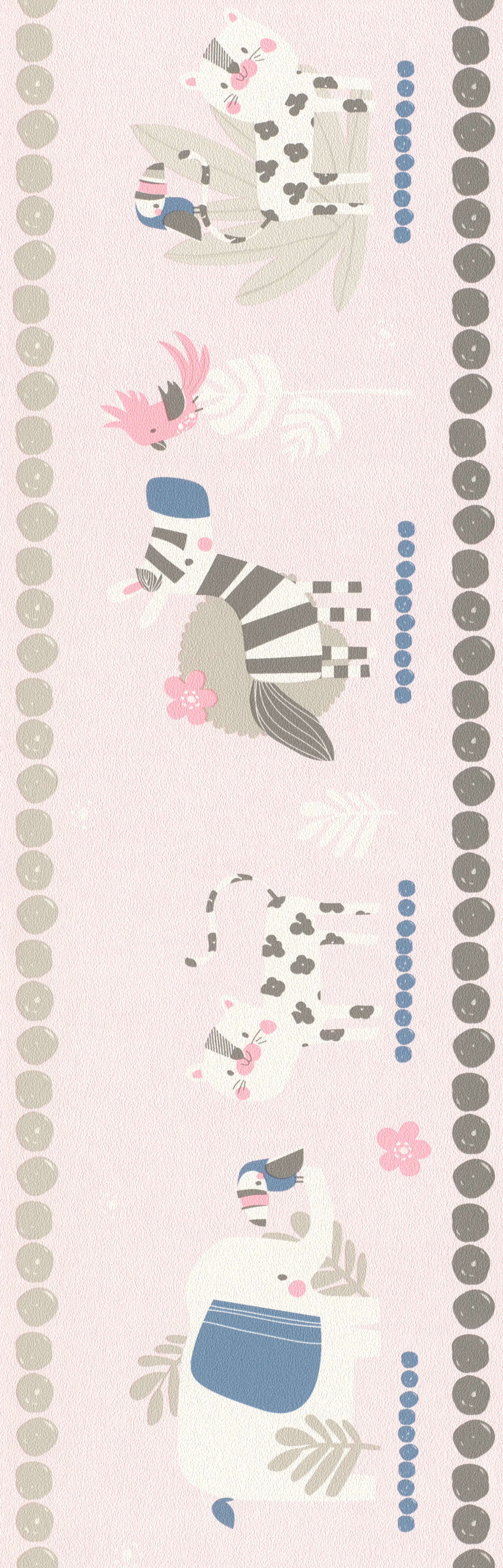 Rasch Papierborte 249873 Bambino XVIII rosa 5 x 0,17 m