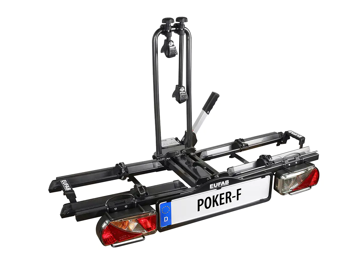 EUFAB Fahrradheckträger Poker-F für 2 Fahrräder abklappbar