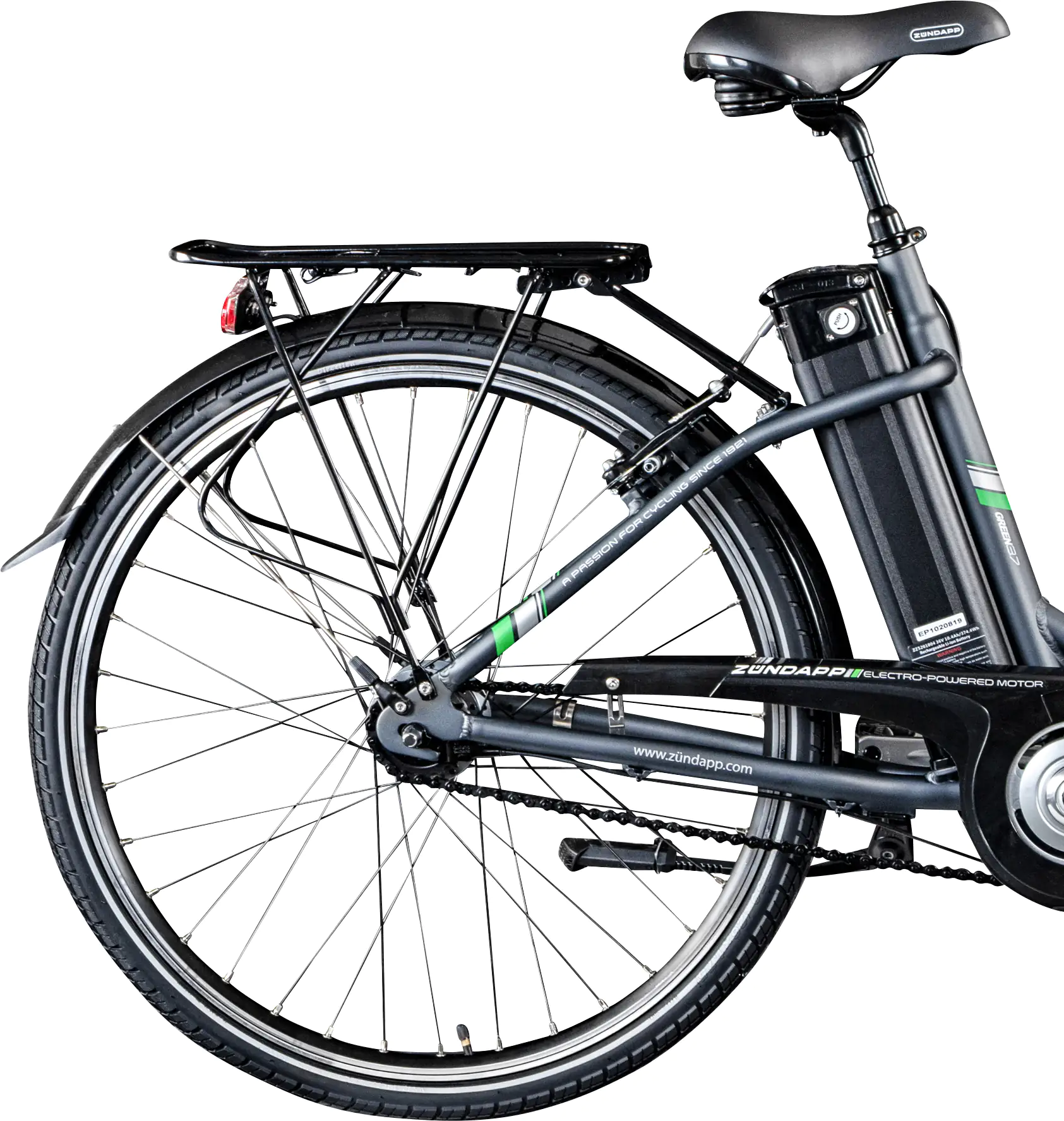 Zündapp E-Bike City Green 3.7 26 Zoll 7-Gang 536 Wh grau