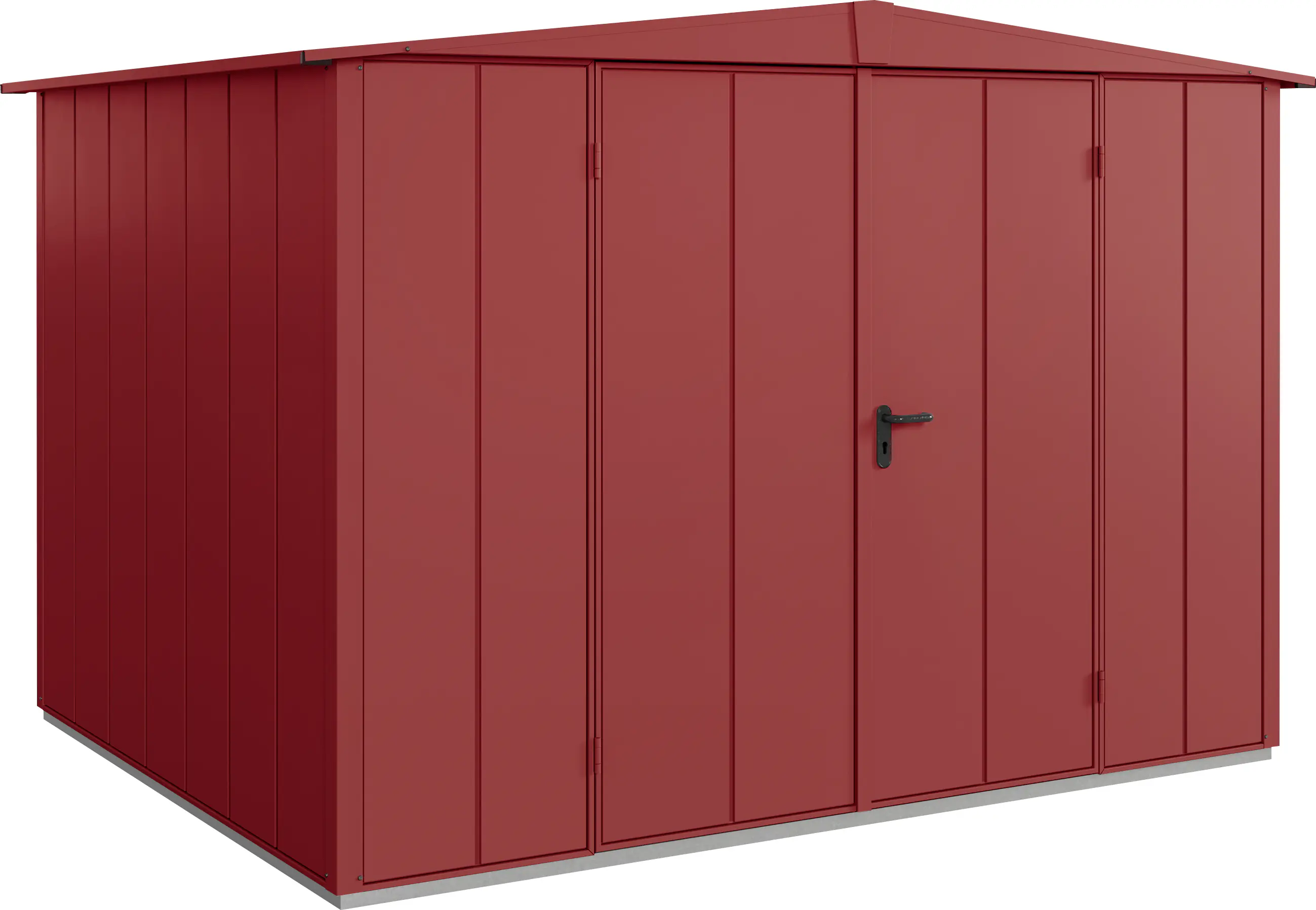 EcoStar Gerätehaus Elegant-S Typ 3 323,6 x 247,7 x 219,4 cm purpurrot