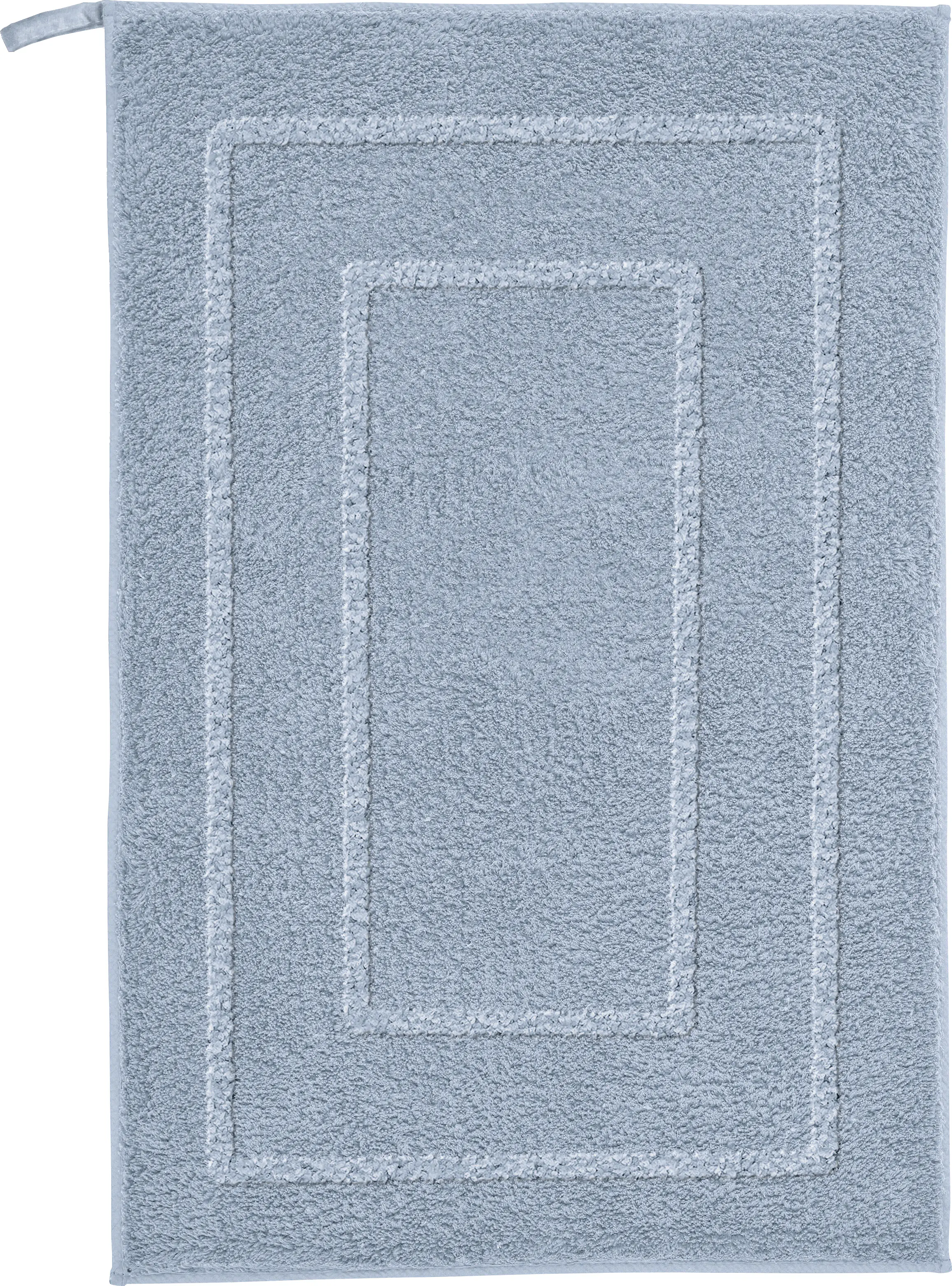 Kleine Wolke Badteppich Nico stahlblau Polyester 50 x 80 cm