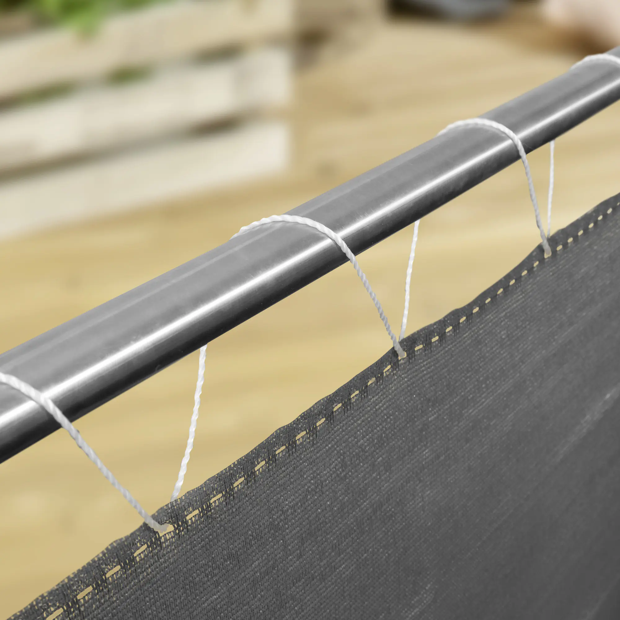 Windhager Balkonsichtschutz Sylt 0,9 x 5 m uni-grau