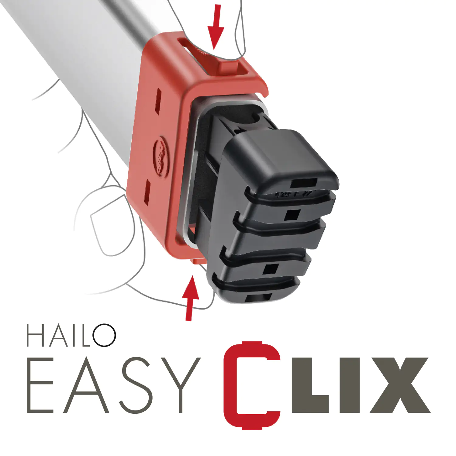Hailo Aluminium-Sicherheits-Stehleiter L40 BasicLine 3,28 m