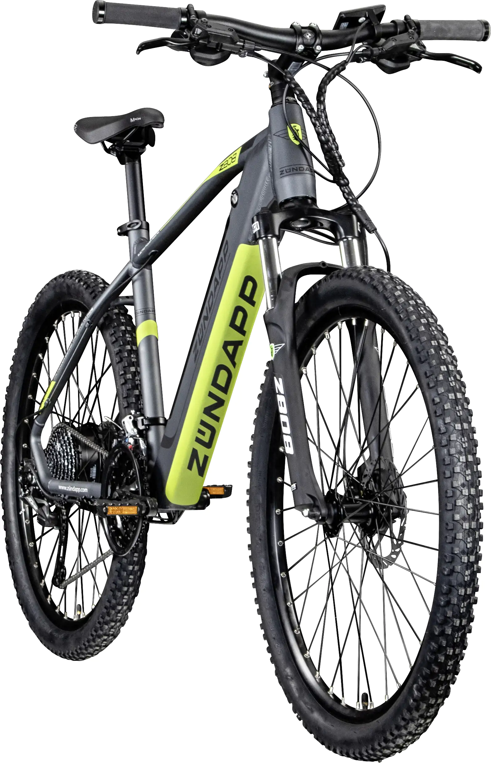 Zündapp E-Bike MTB Z808 27,5 Zoll 10-Gang 550 Wh schwarz grün