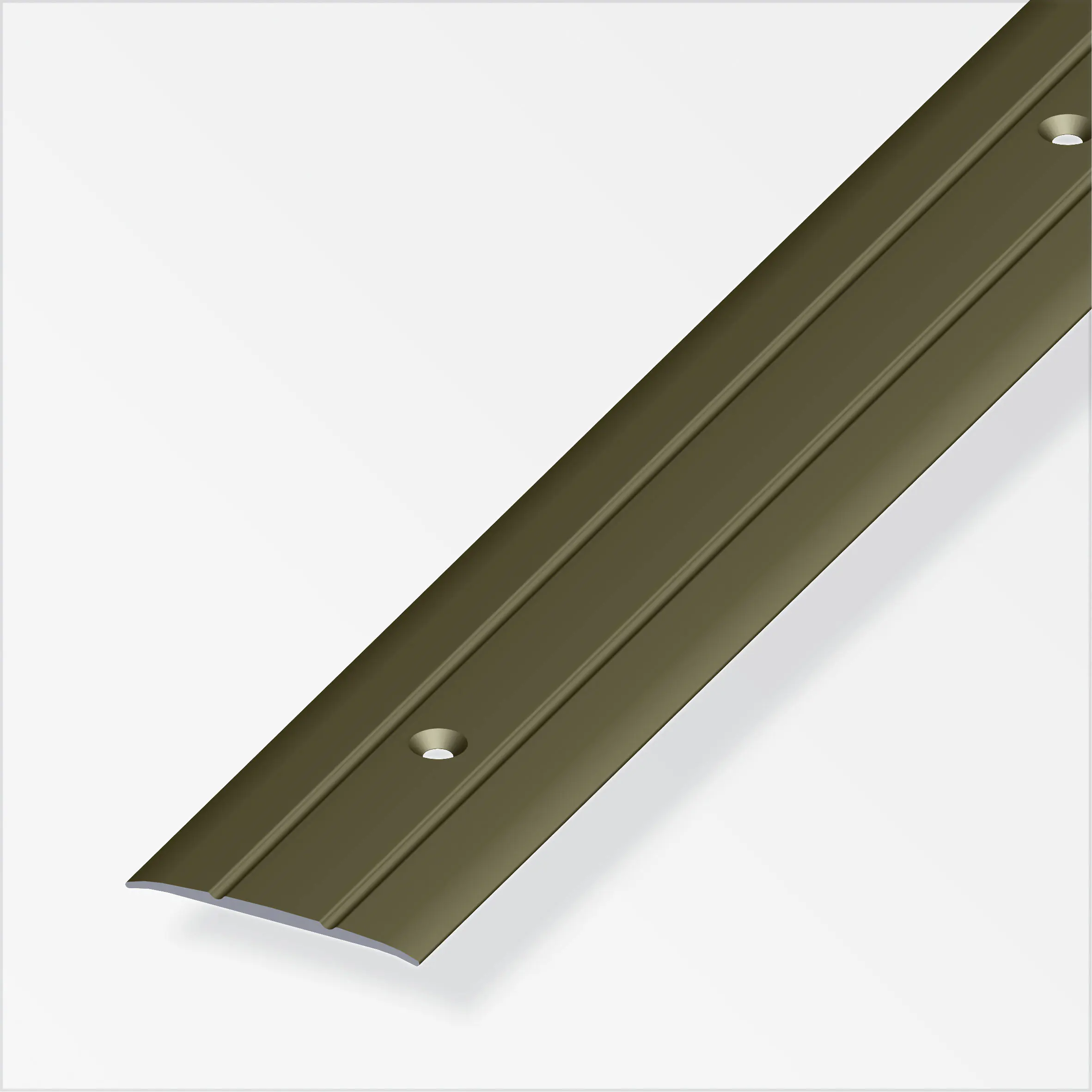 alfer Übergangsprofil 1 m, 37 x 2.5 mm Aluminium eloxiert bronze