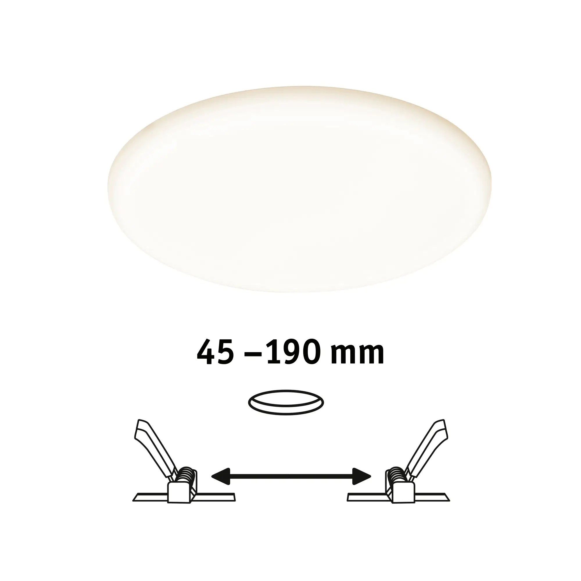 Paulmann Einbauleuchte LED Veluna Varifit 3-Stufen dimmbar Ø 21,5 cm 21 W
