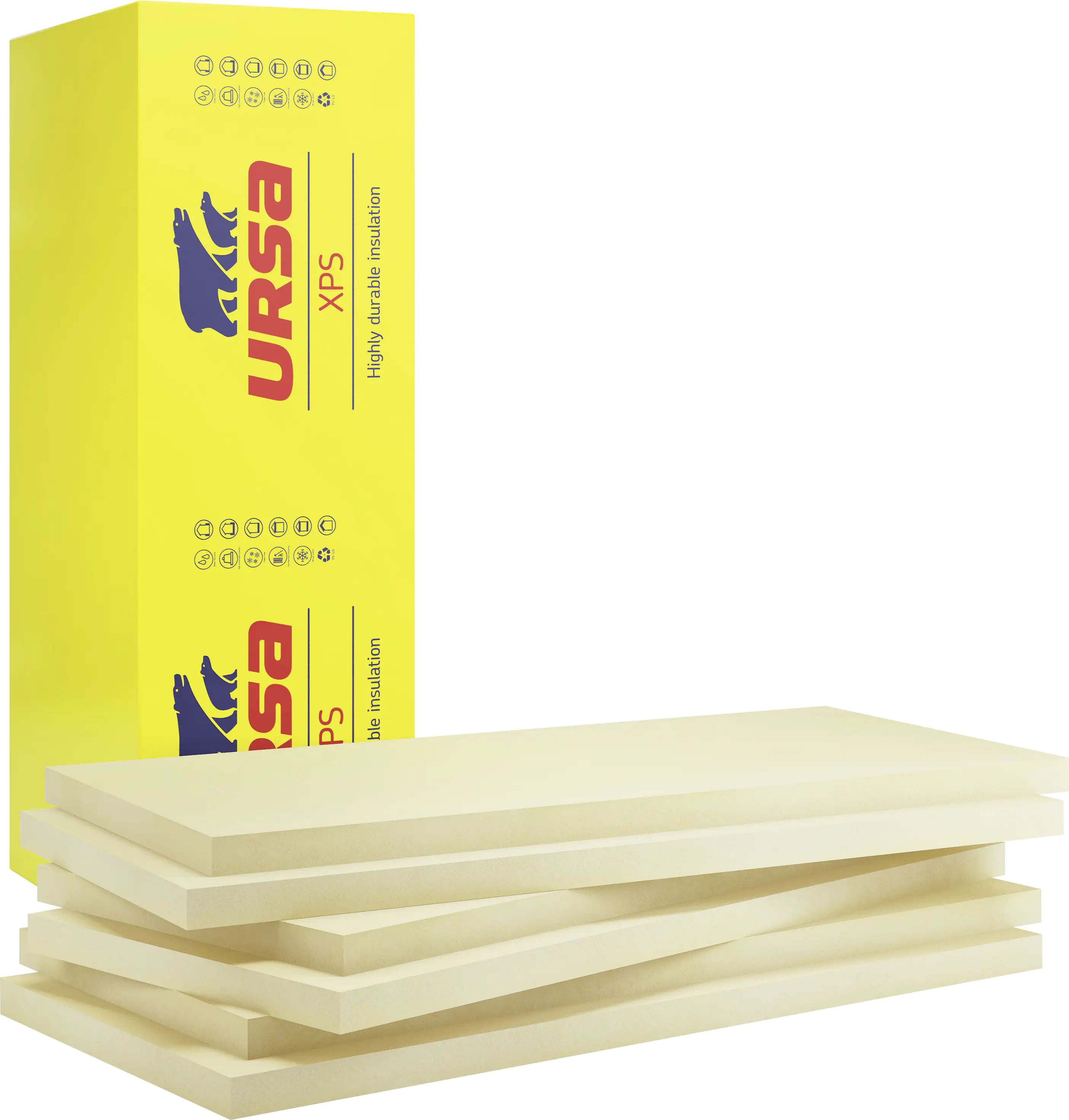 Ursa XPS Hartschaumplatte N-III-L WLS 034 1250 x 600 x 40 mm