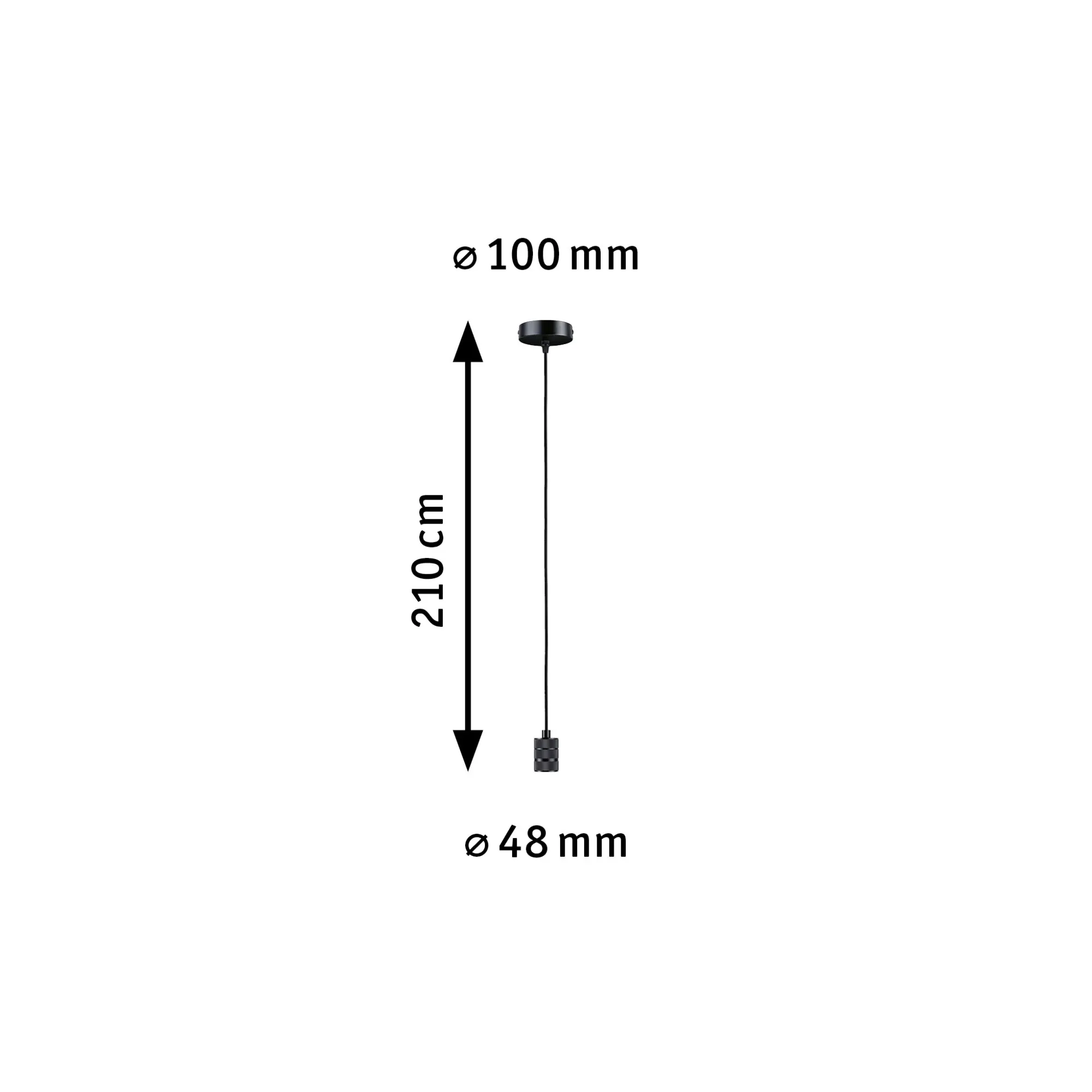 Paulmann Neordic Pendelleuchte Tilla Ø 10 cm E 27, max. 60 W, dimmbar