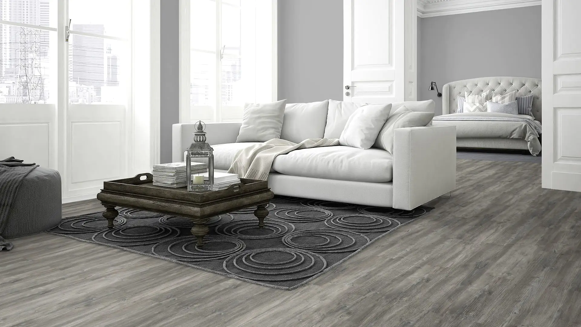 Classen Laminat 7 mm 4V 128,6 x 19,4 cm 7 mm Kiefer grau