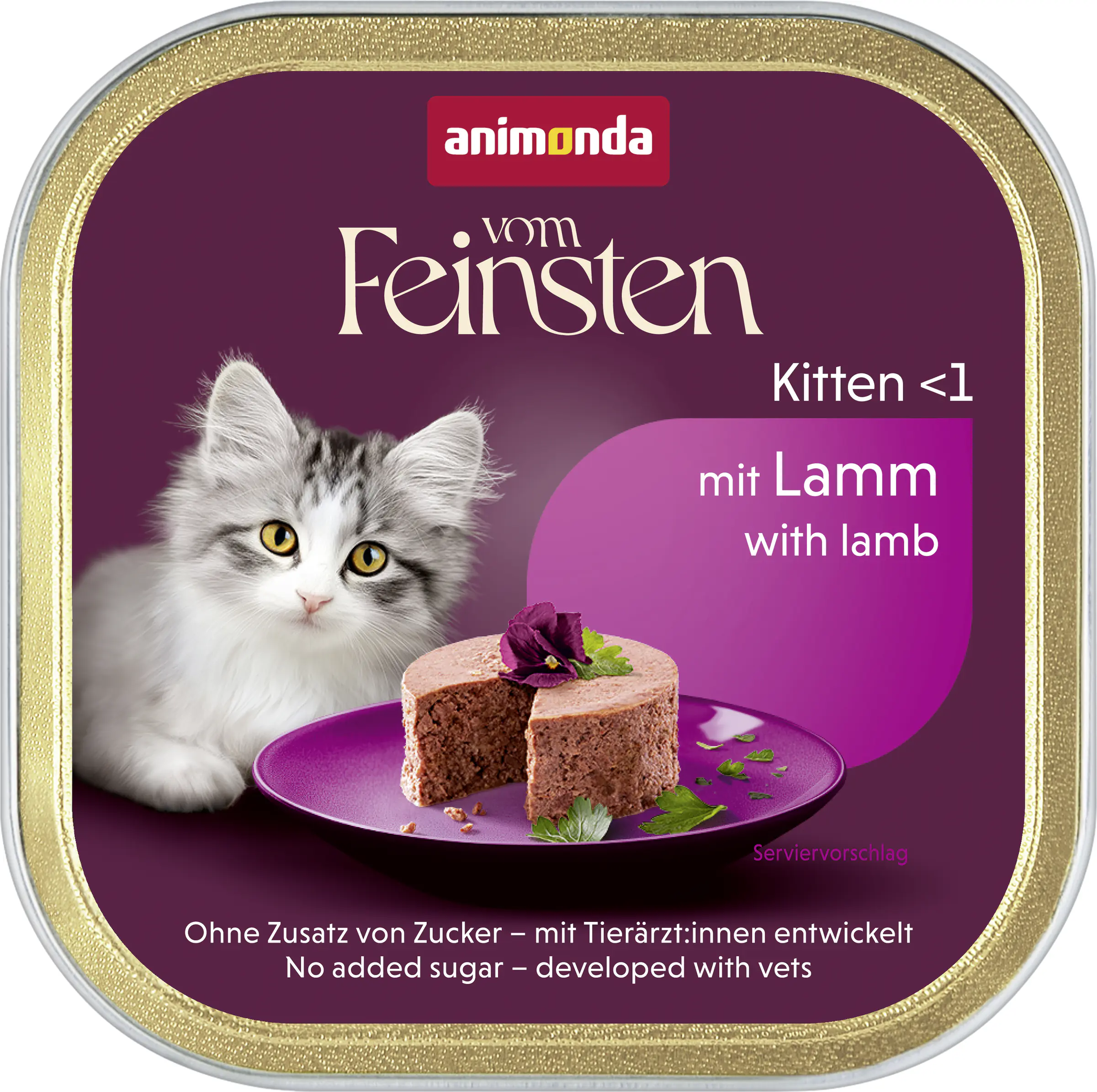 Animonda vom Feinsten Katzennassfutter Kitten getreidefrei 100 g Lamm