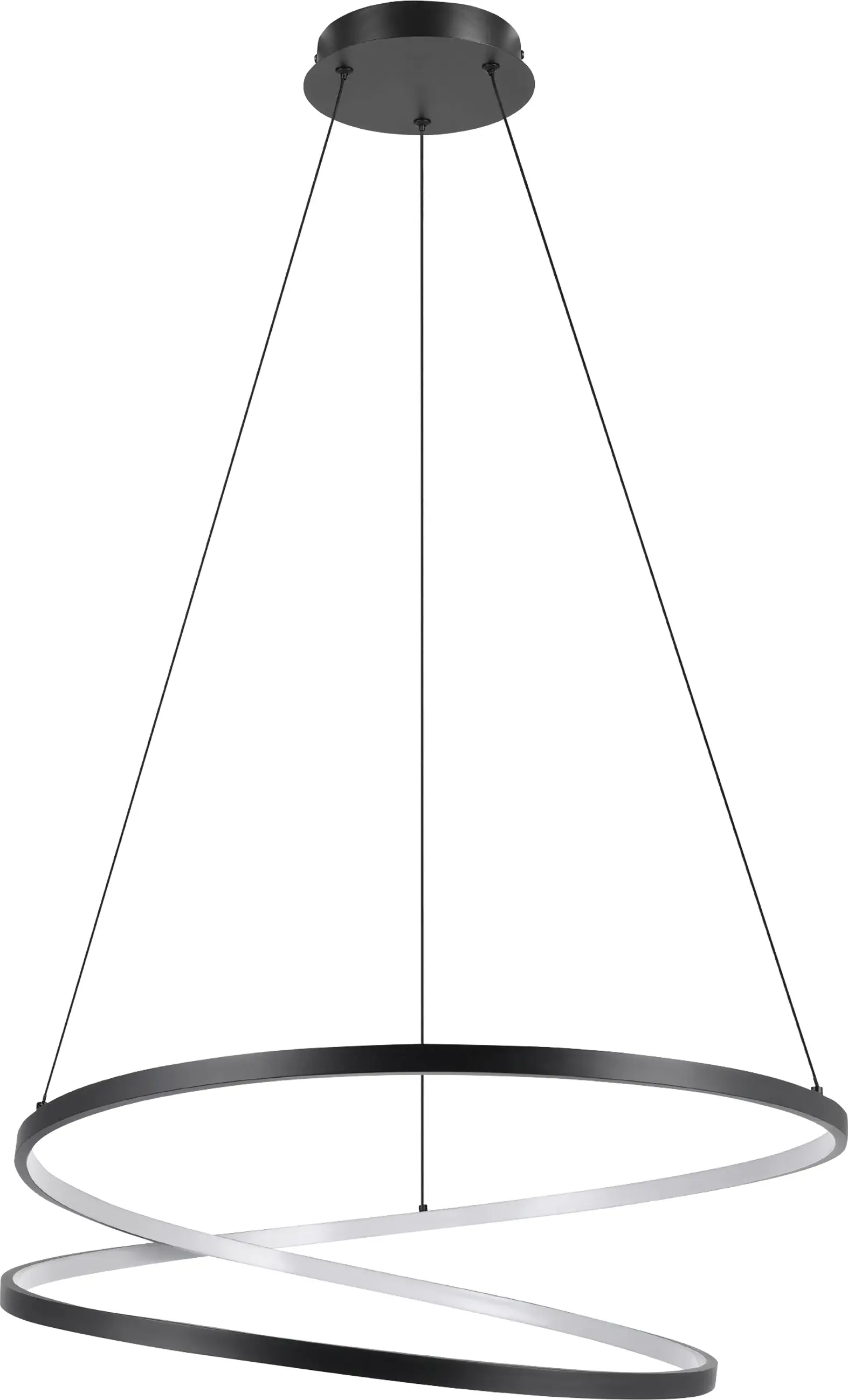 Eglo LED Hängeleuchte Ruotale schwarz weiß 70 x 150 cm