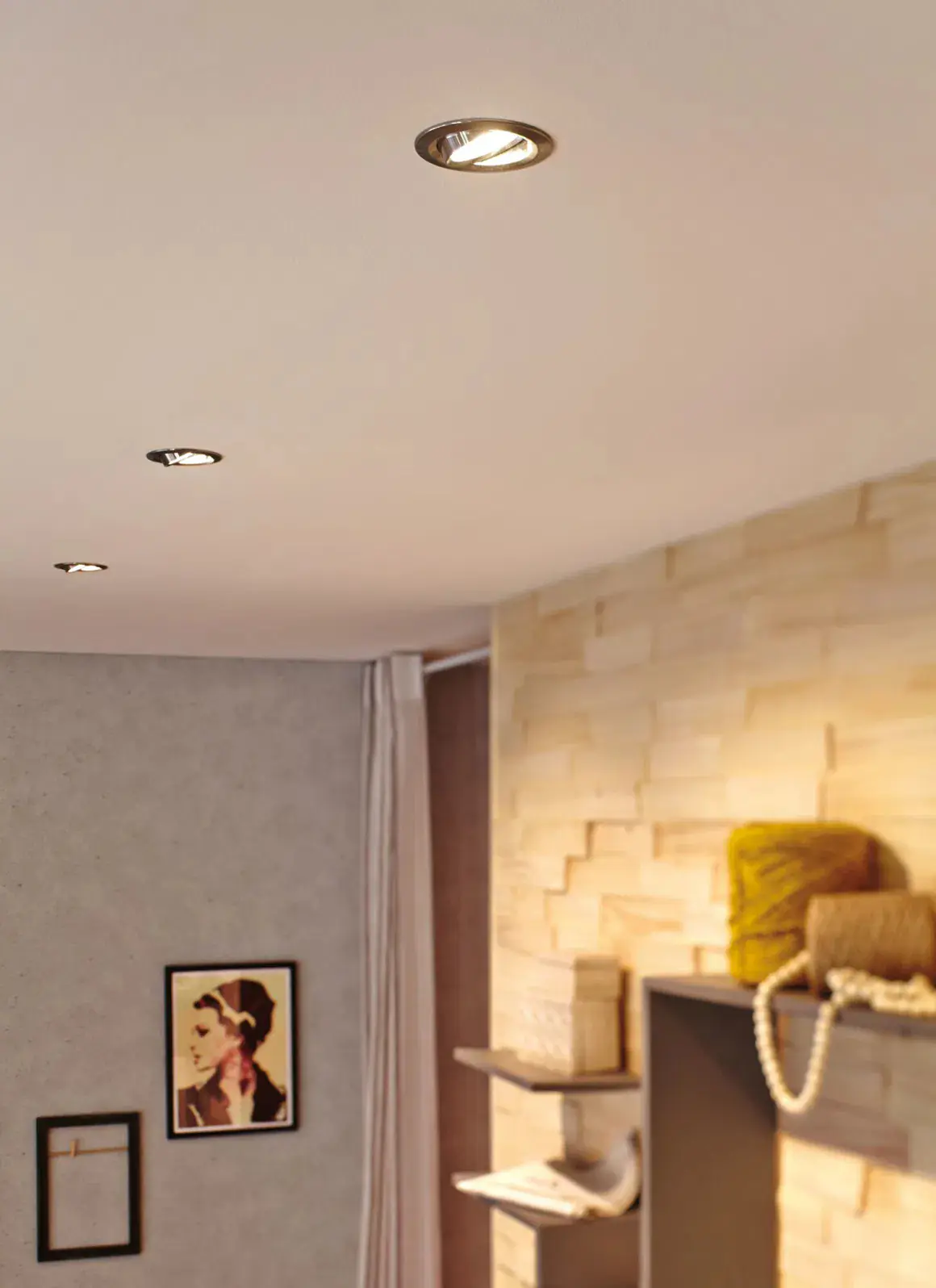 Paulmann LED-Einbauleuchte Nova Coin chrom schwenkbar 3er Set