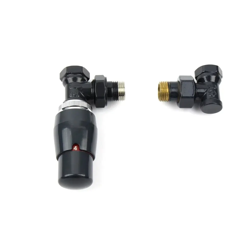 Ximax Heizkörperthermostat-Set Elegant Durchgangs-Ausführung 15 mm anthrazit
