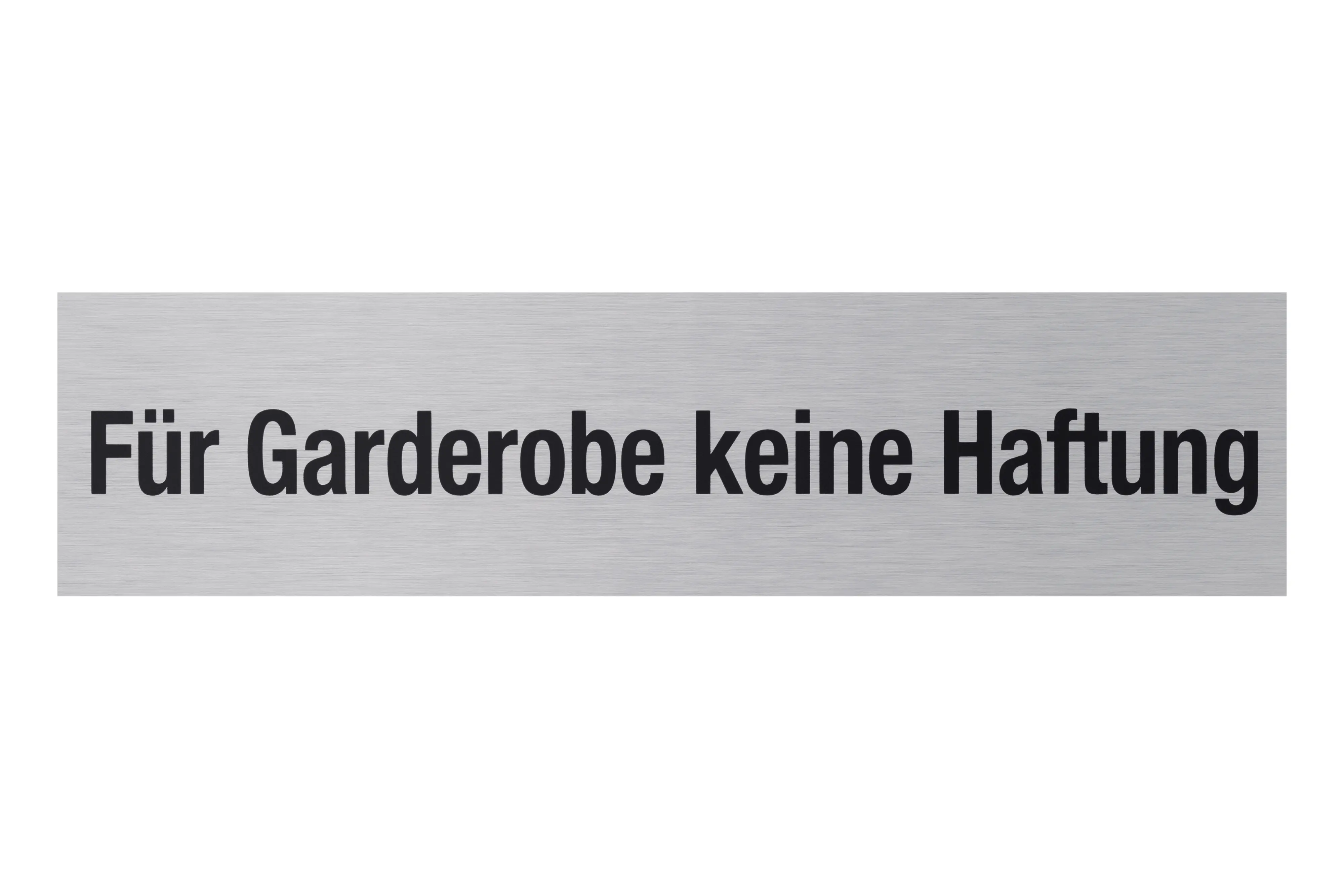 Conmetall Aufkleber Für Garderobe keine Haftung Aluminium 16 x 4 cm edelstahl-optik