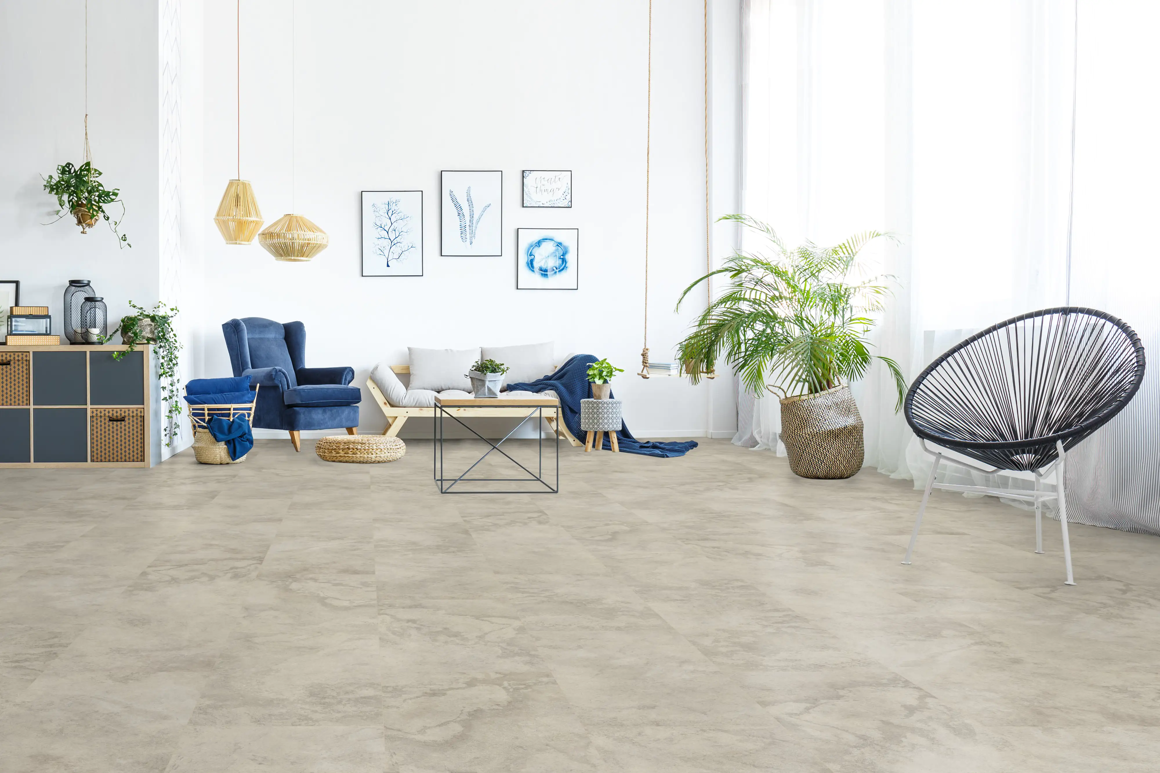 Classen Vinylboden Fliese Nimbus Beige 63,8 x 31 cm