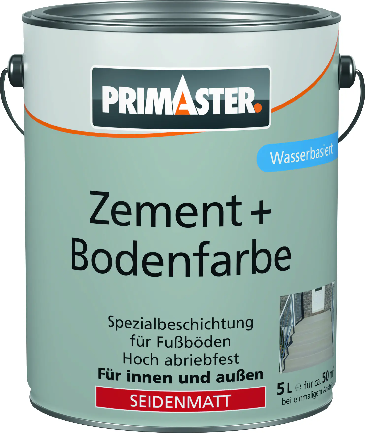 Primaster  Zement und Bodenfarbe 5 L anthrazitgrau