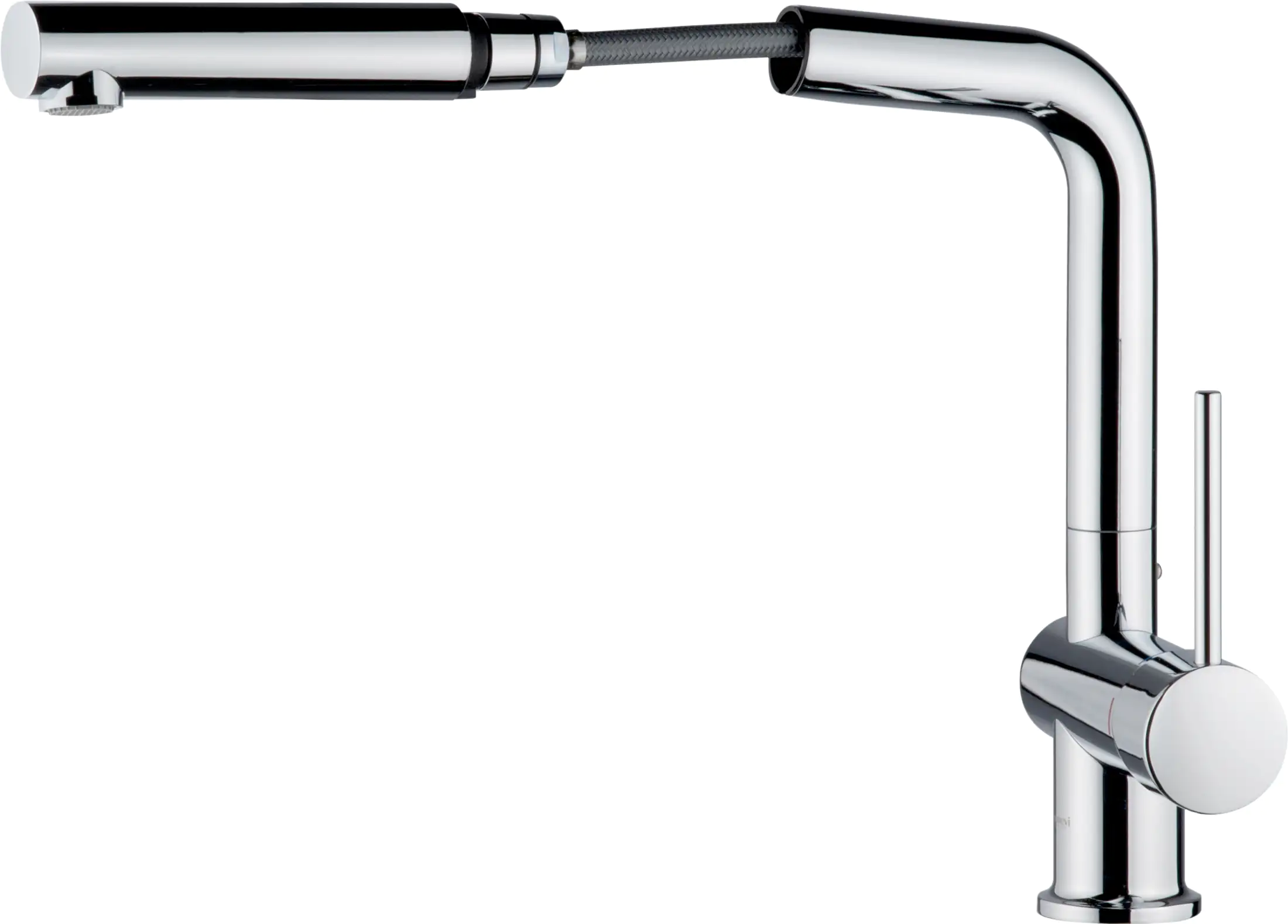 Emmevi Küchenarmatur Piper chrom, mit herausziehbarer Brause