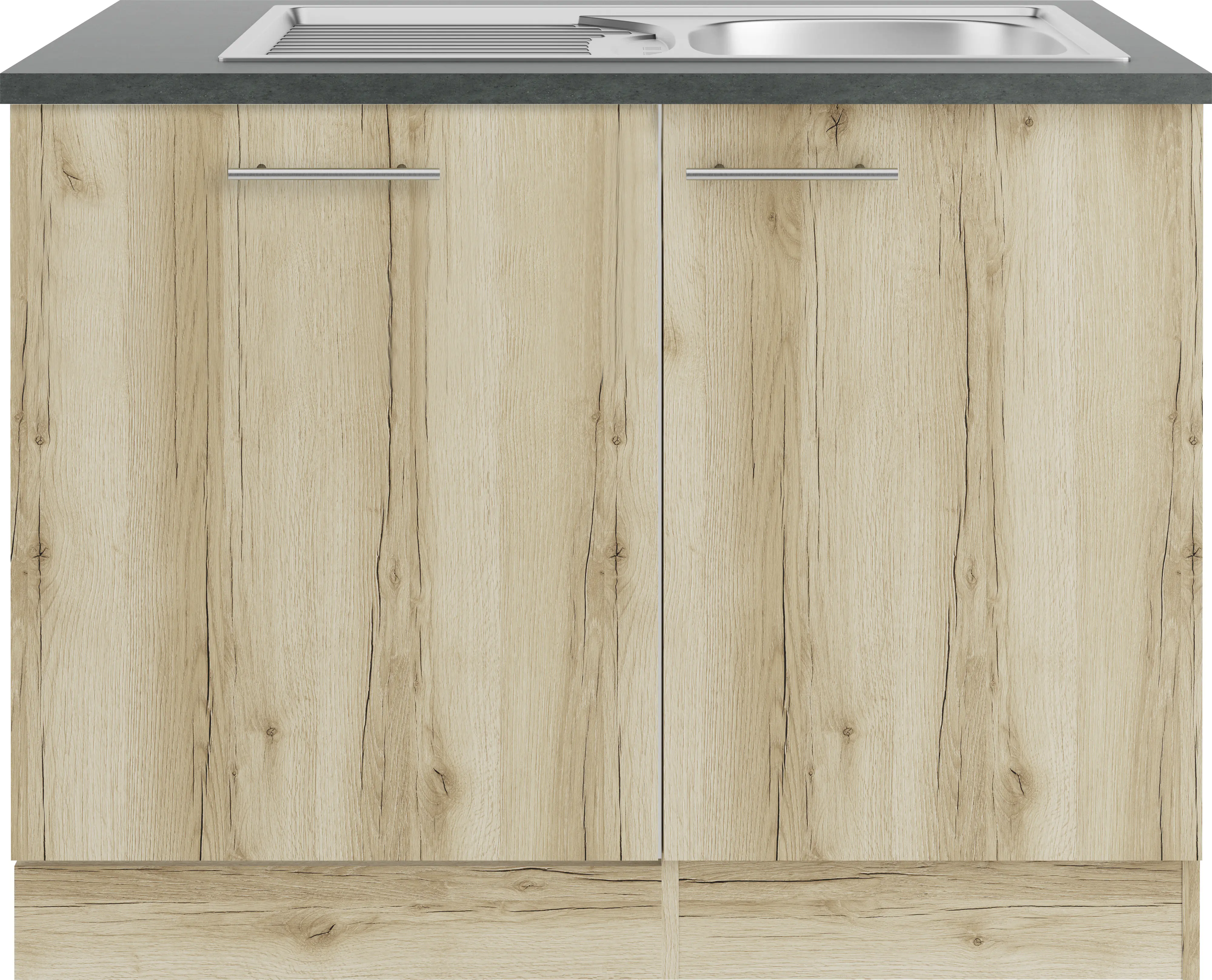 Optifit Spüle mit Unterschrank-Set Livorno 290 eiche 110 cm