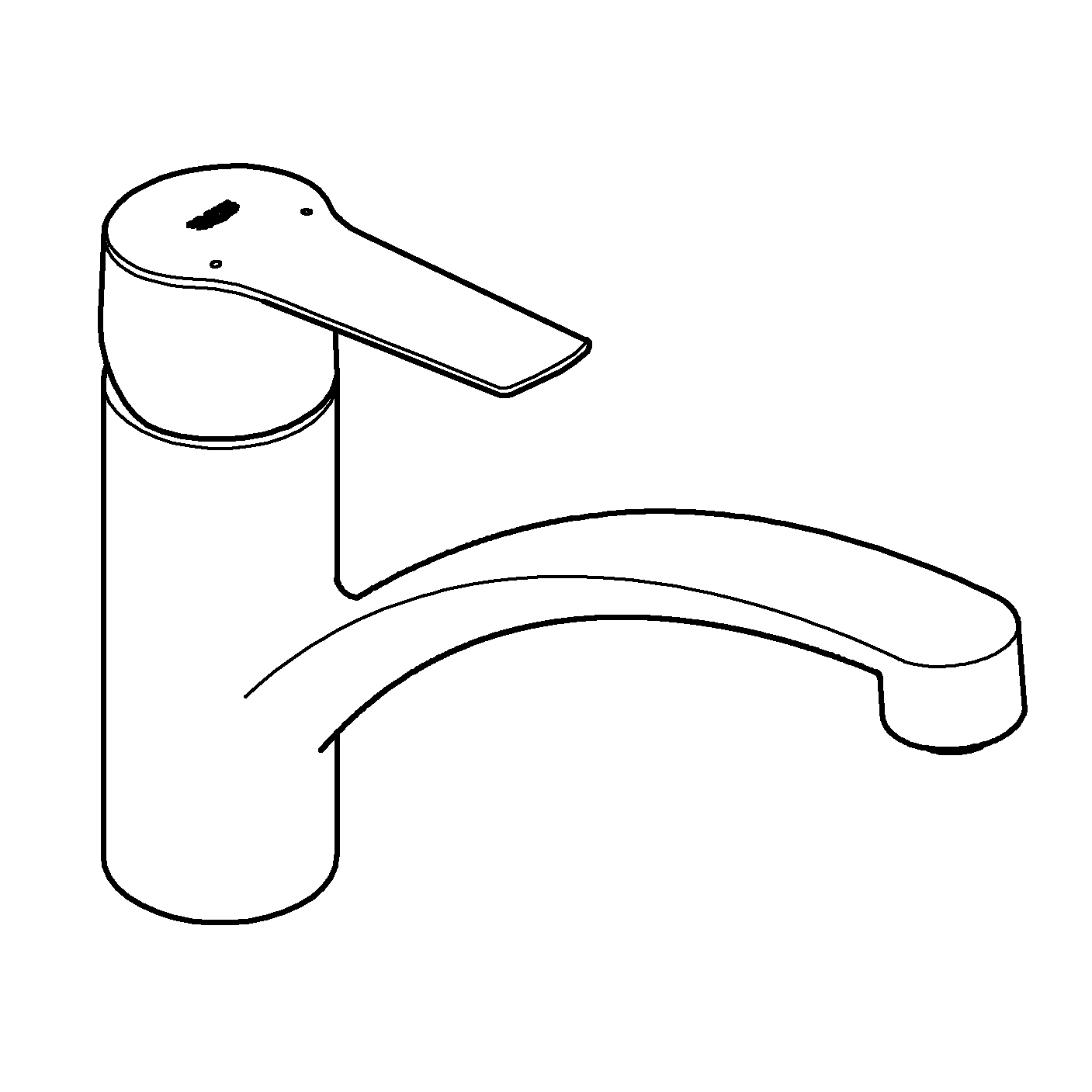 Grohe Quickfix Küchenarmatur Start chrom