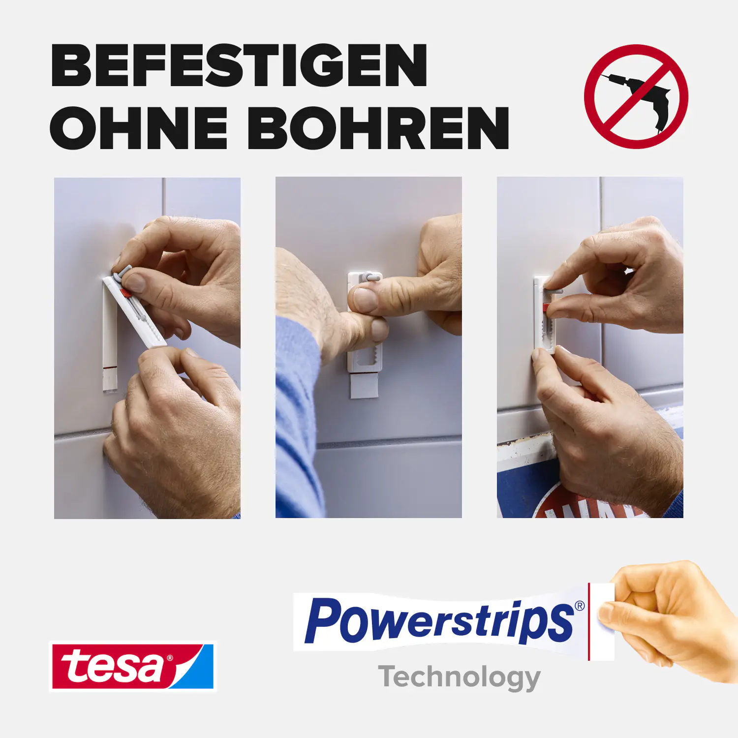 tesa Klebeschraube Traglast 3 kg, 2 Stück