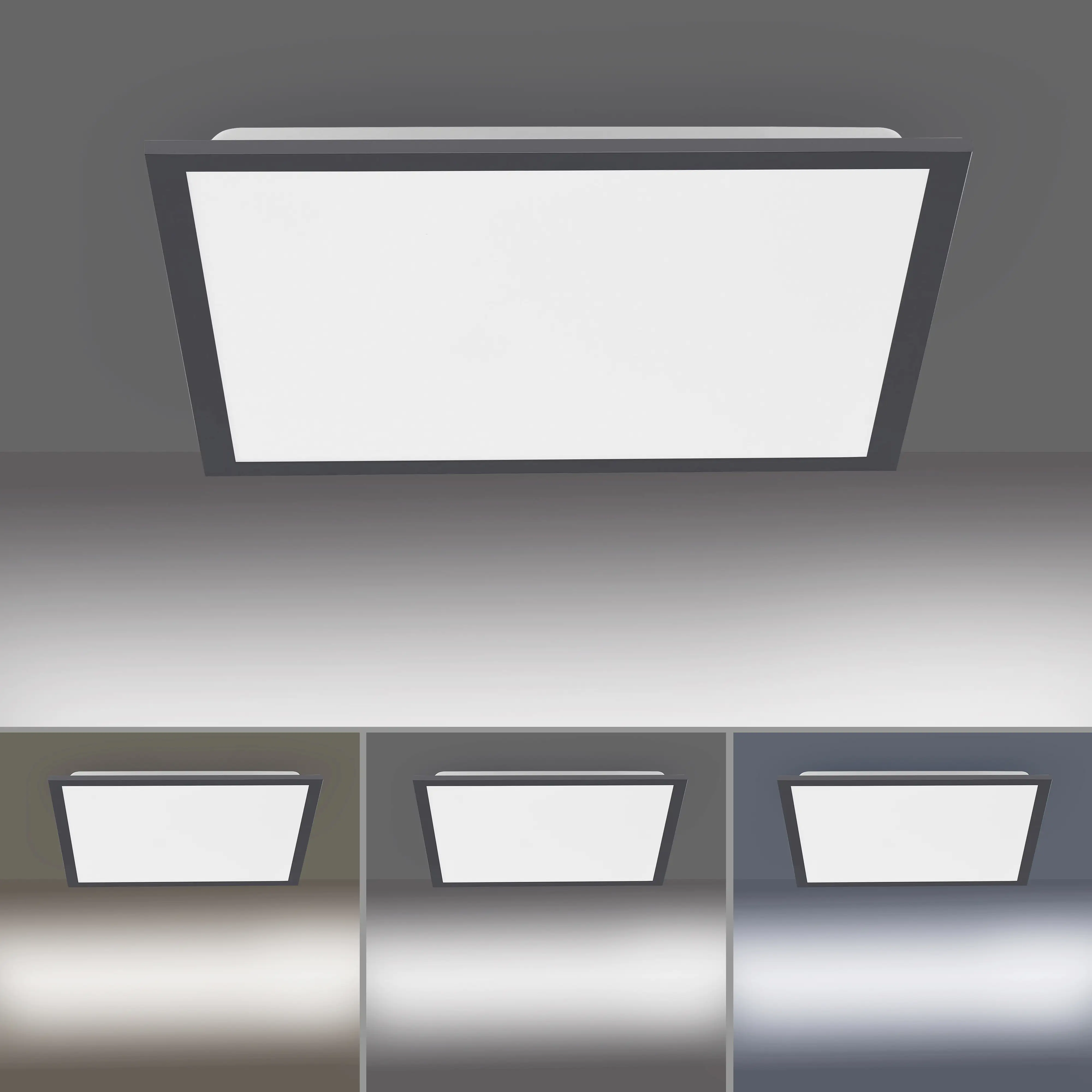 JustLight CCT LED Deckenleuchte Flat 28 W dimmbar 45,5 x 45,5 cm