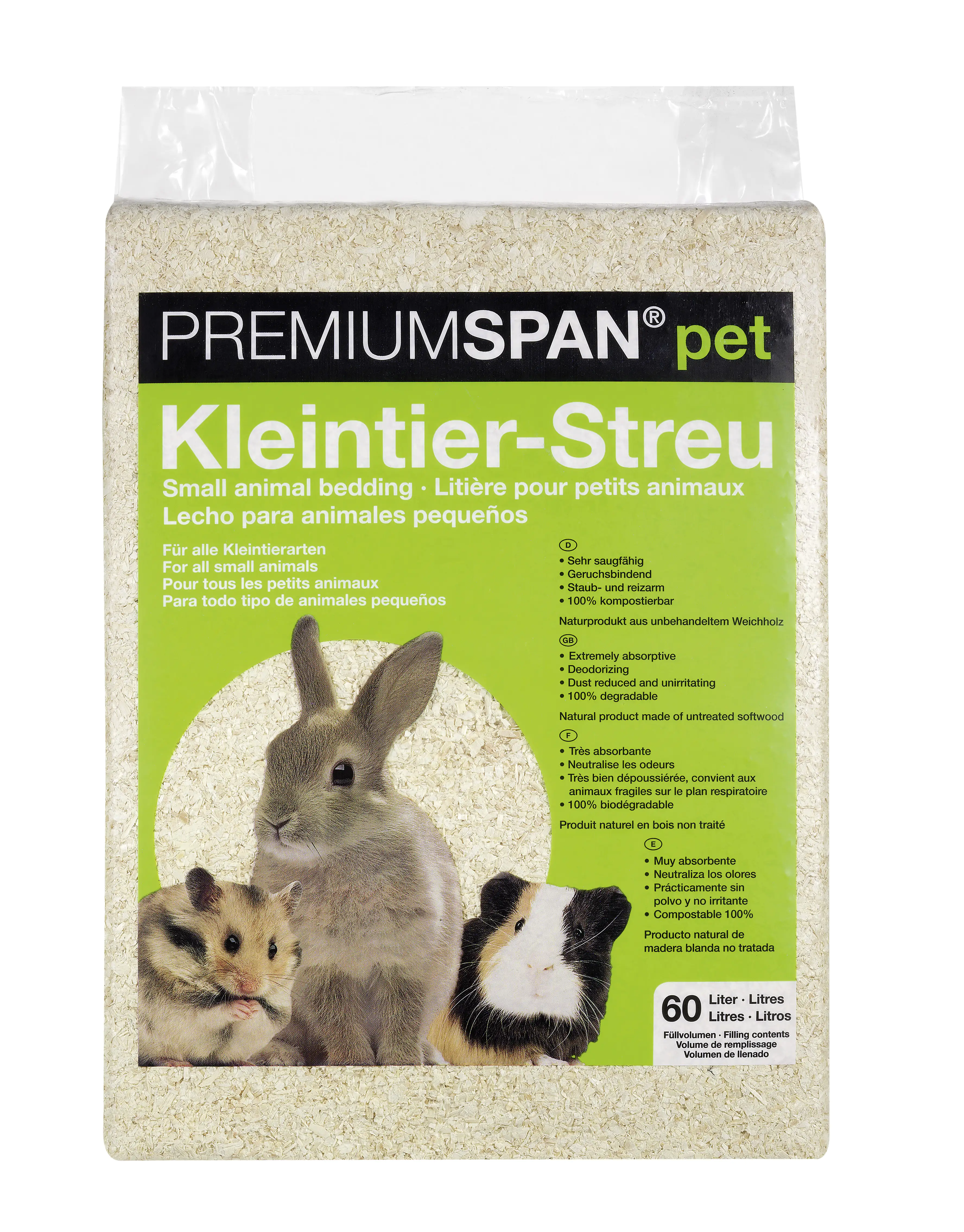 Premiumspan Kleintierstreu Hobelspäne 3,25 kg