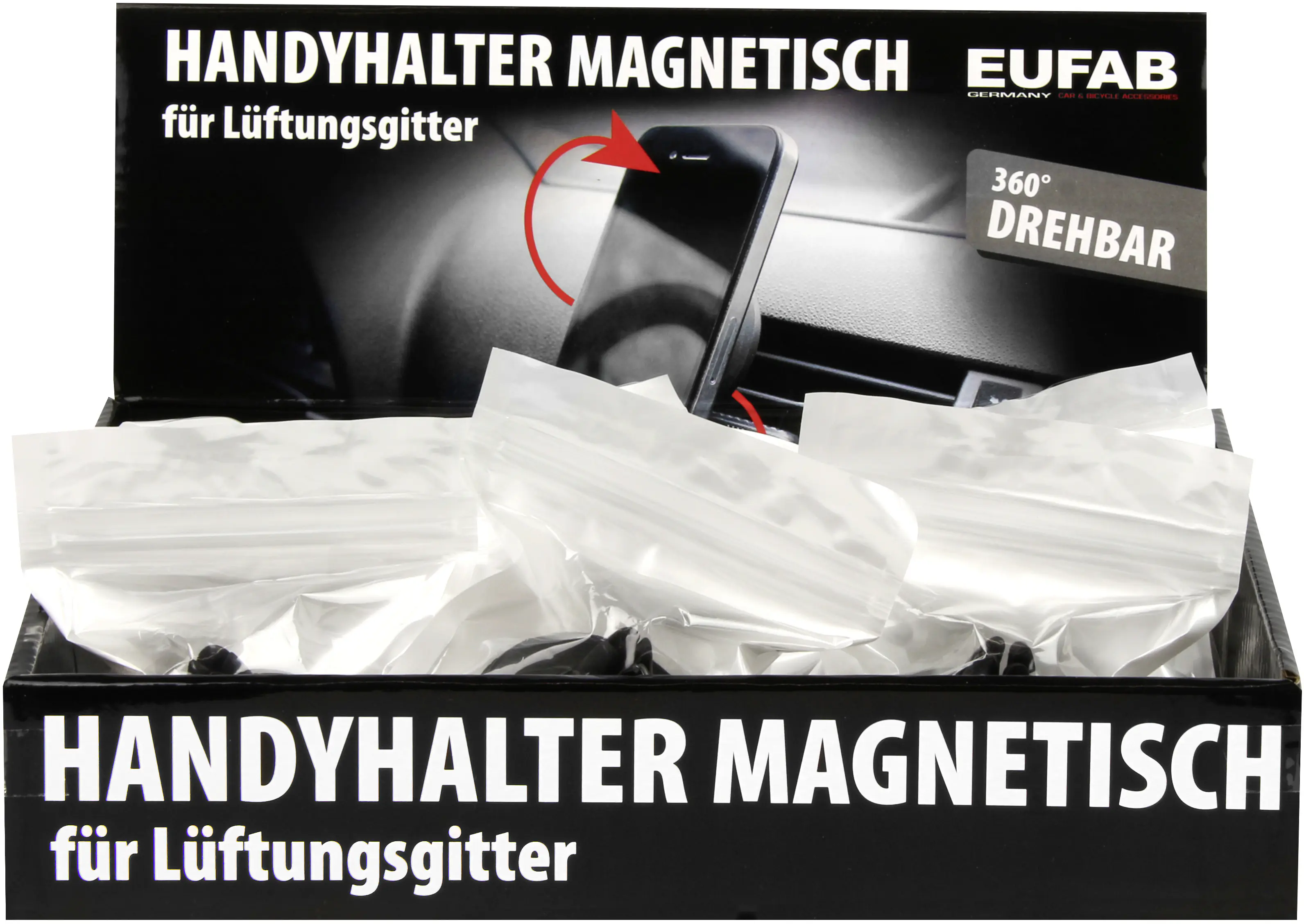 EUFAB Handyhalter magnetisch für das Lüftungsgitter