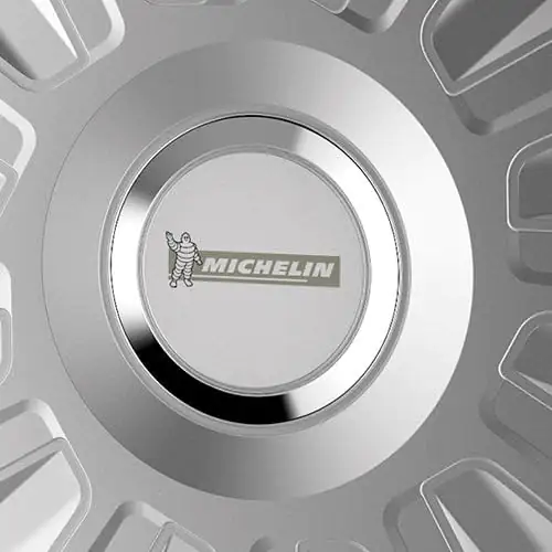 Michelin Radzierblenden Monique 35 cm (14 Zoll) silber 4 Stück