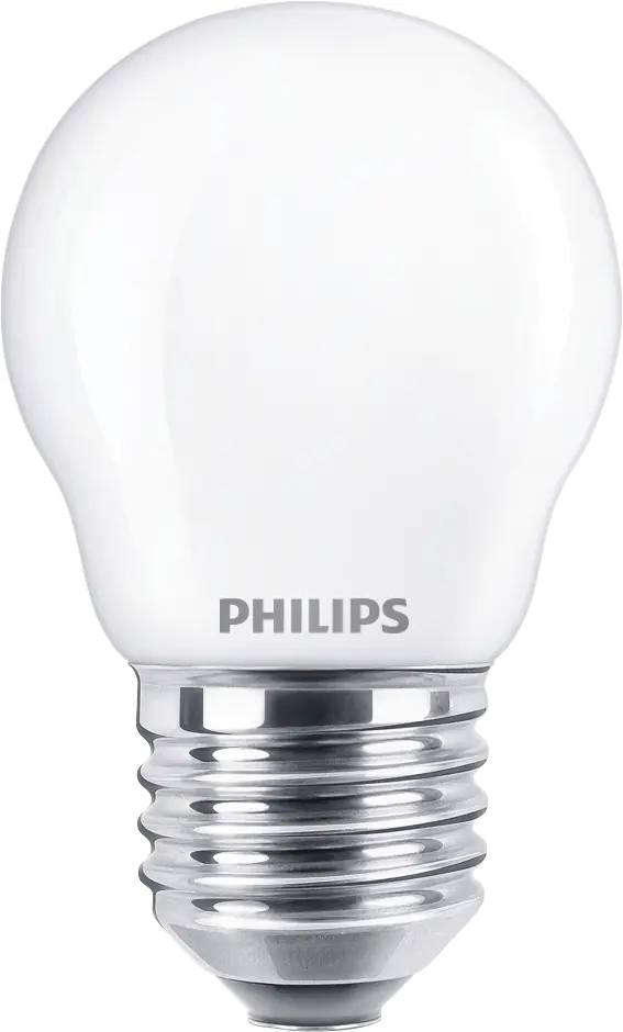 Philips LED-Leuchtmittel Filament Tropfenform P45 E27 4,3W warmweiß matt