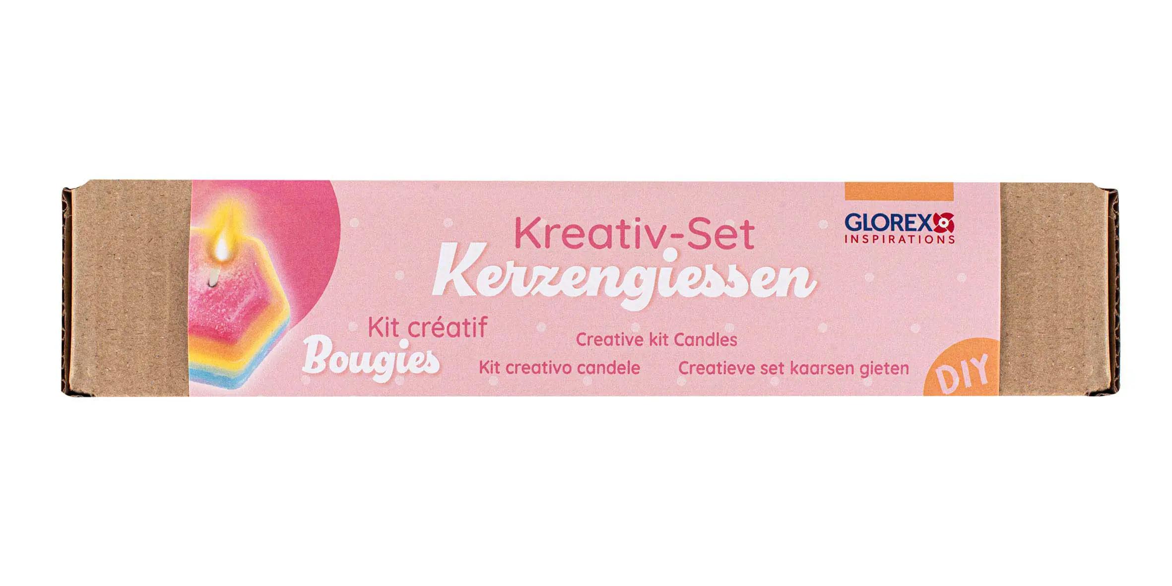 Glorex Kreativ-Set Kerzengießen mit 4 Motiven & Farben + Zubehör 